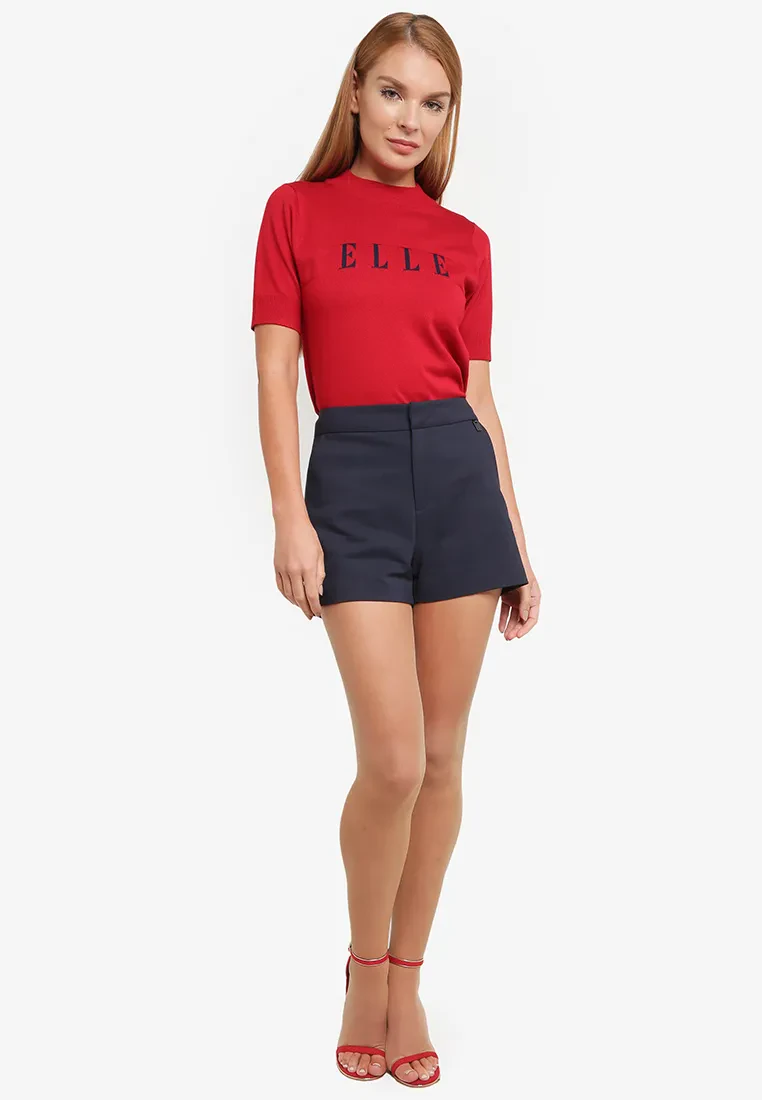 COTTON SHORTS IN NAVY
