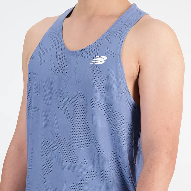 Q SPEED JACQUARD SINGLET - MLY