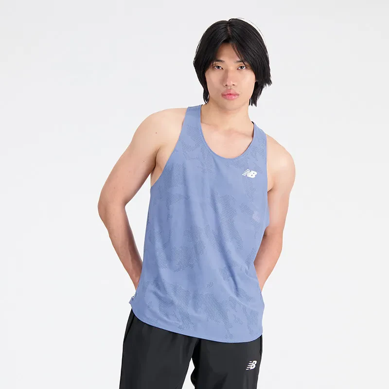 Q SPEED JACQUARD SINGLET - MLY
