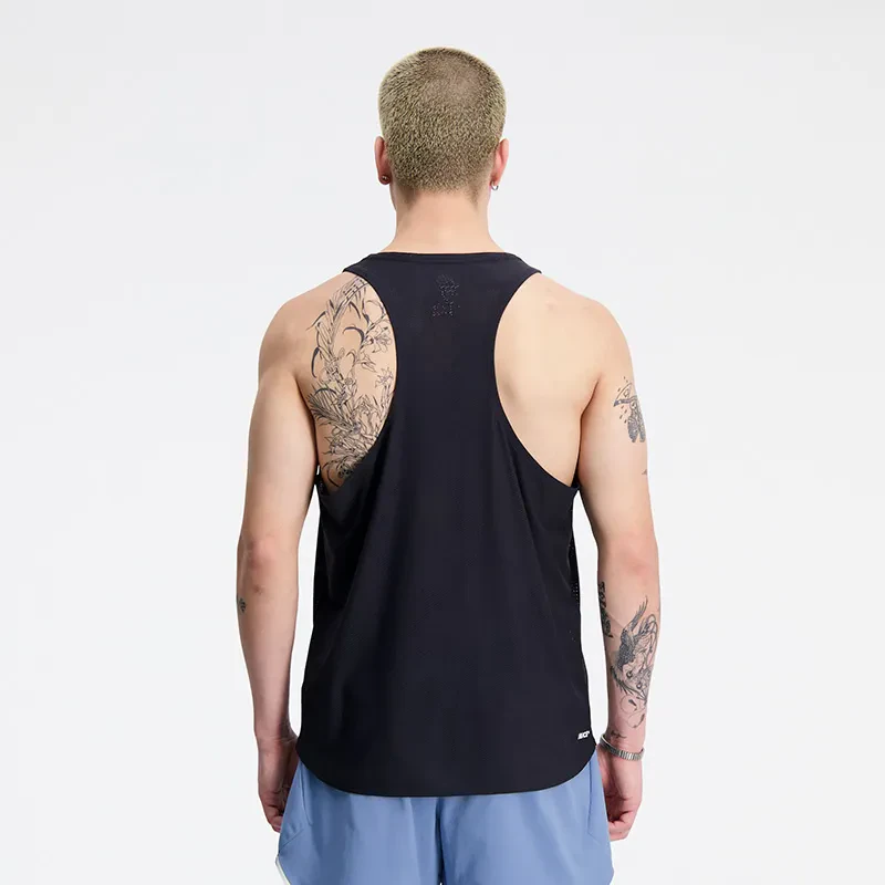Q SPEED JACQUARD SINGLET - BK