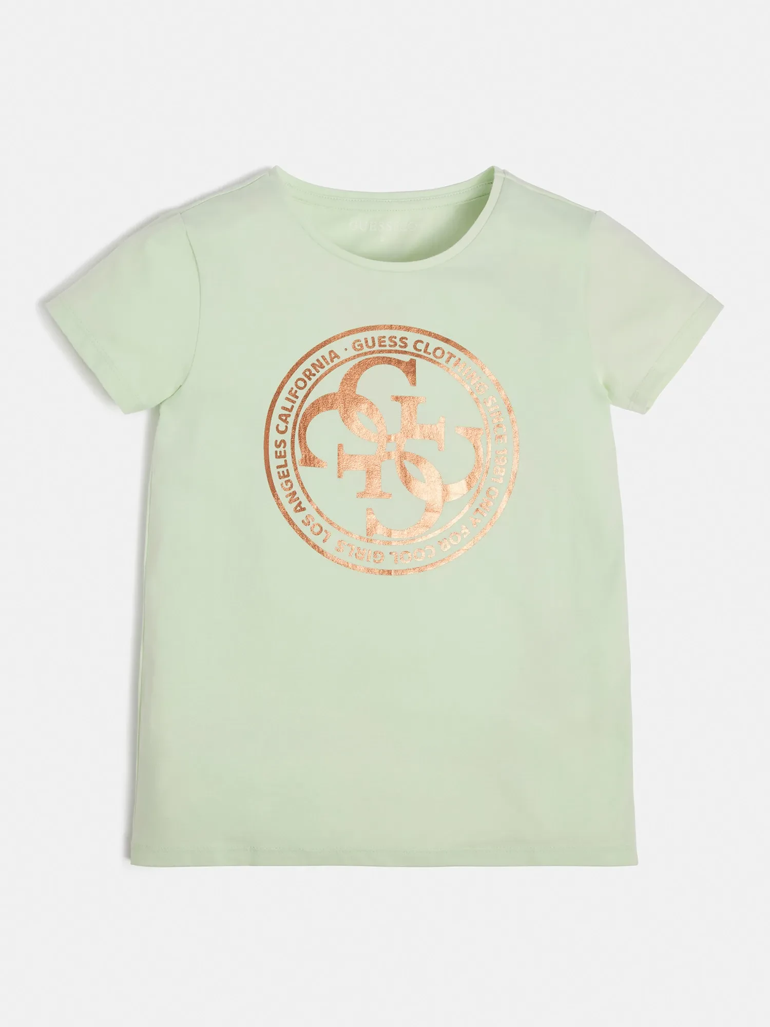 JUNIOR GIRL-FRONT LOGO T-SHIRT - OCEAN MINT