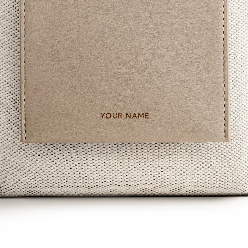 NICOLA MINI TOTE LUXE CANVAS - PARCHMENT