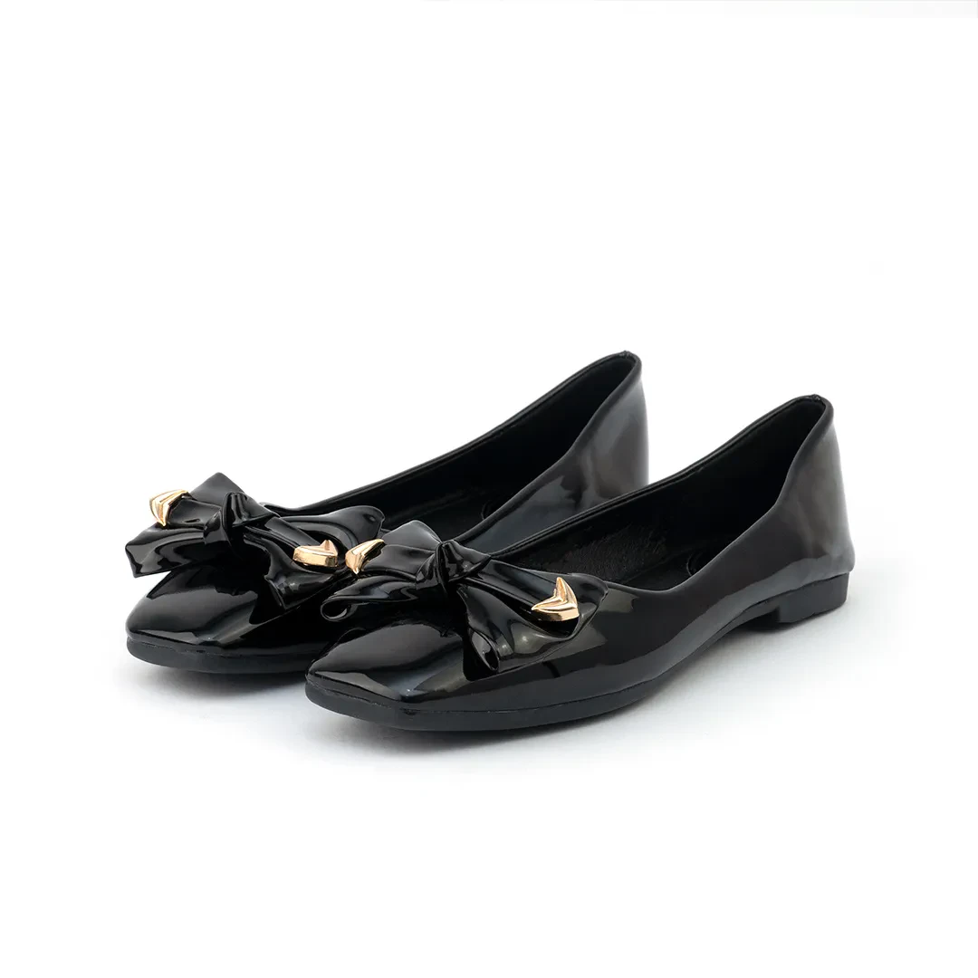 PENNY WOMEN'S BALLERINA FLATS- BLACK