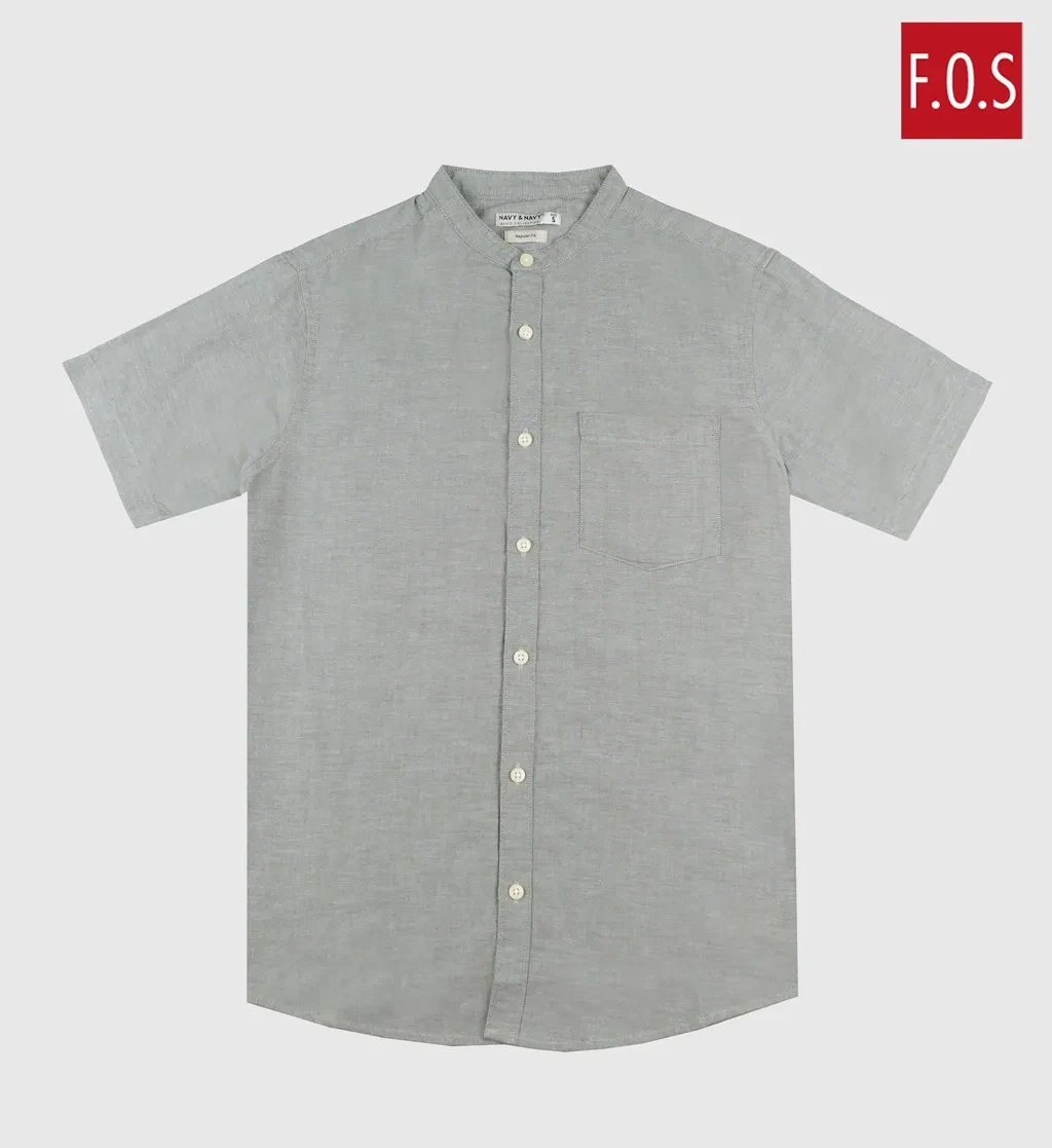 FOS x NAVY & NAVY MEN'S | OXFORD REGULAR ROUND COLLAR SHIRT