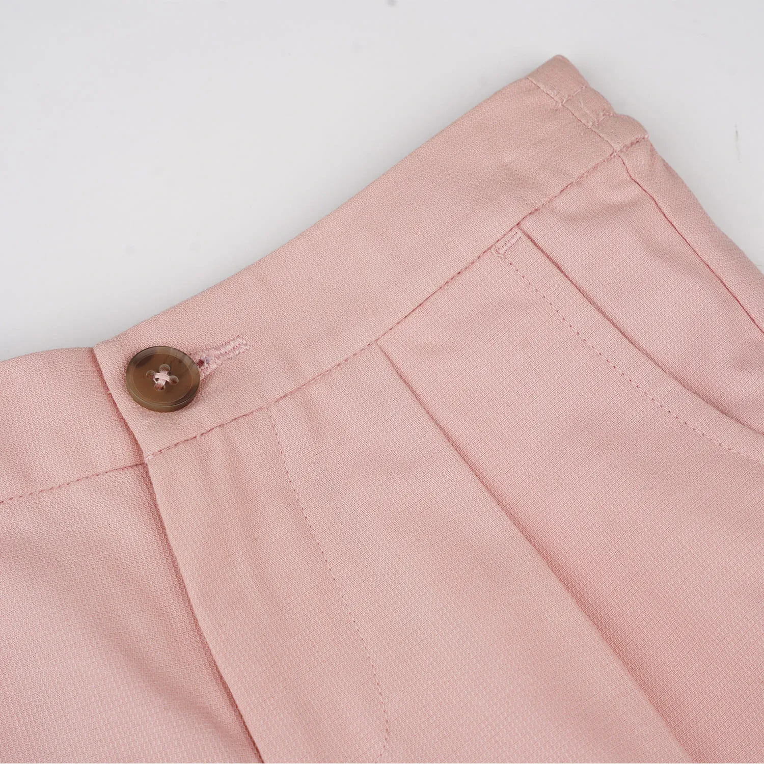 PONEY GIRLS PINK PEACHY WIDE CANVAS LONG PANTS