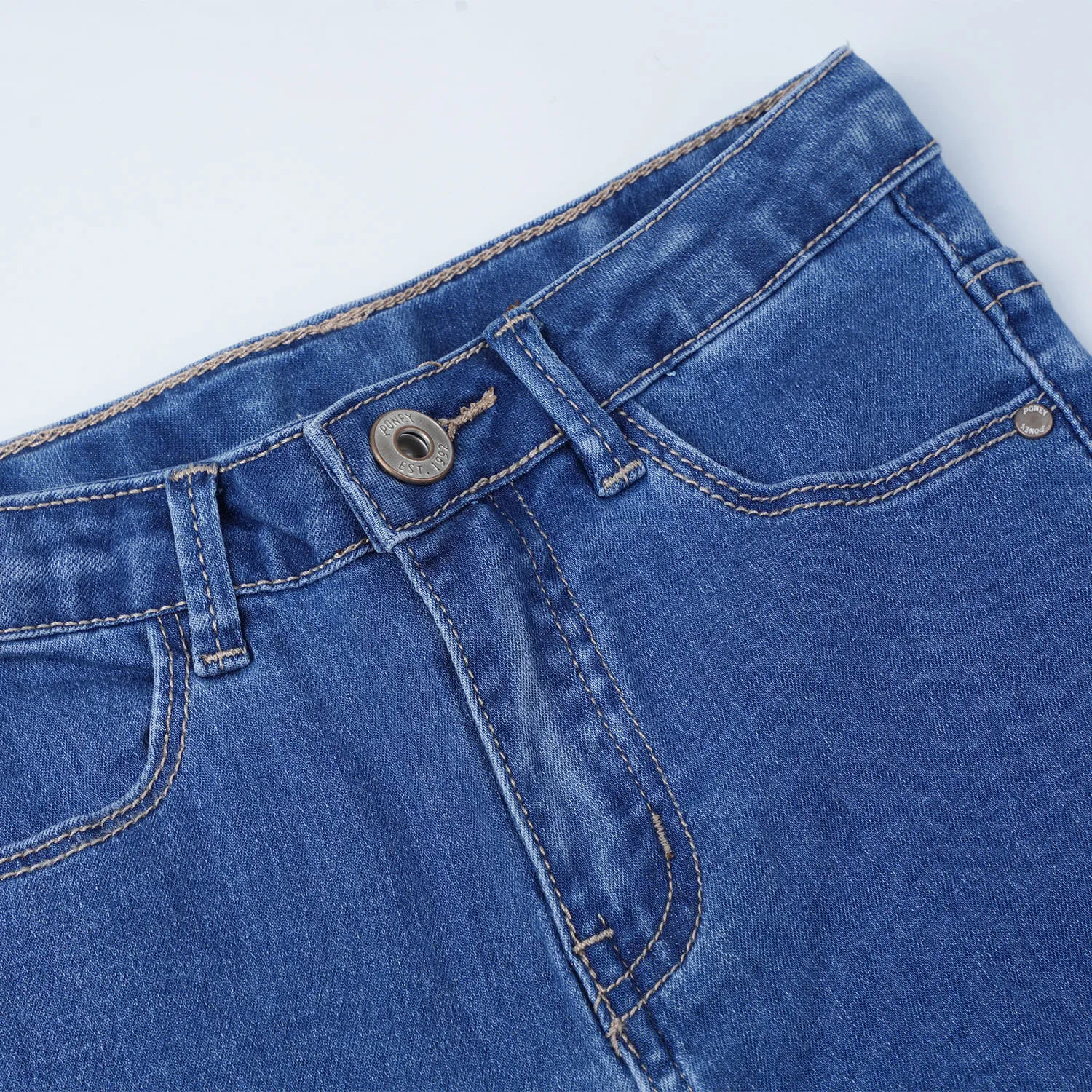 GIRLS DENIM LIGHT BLUE REGULAR FIT JEANS