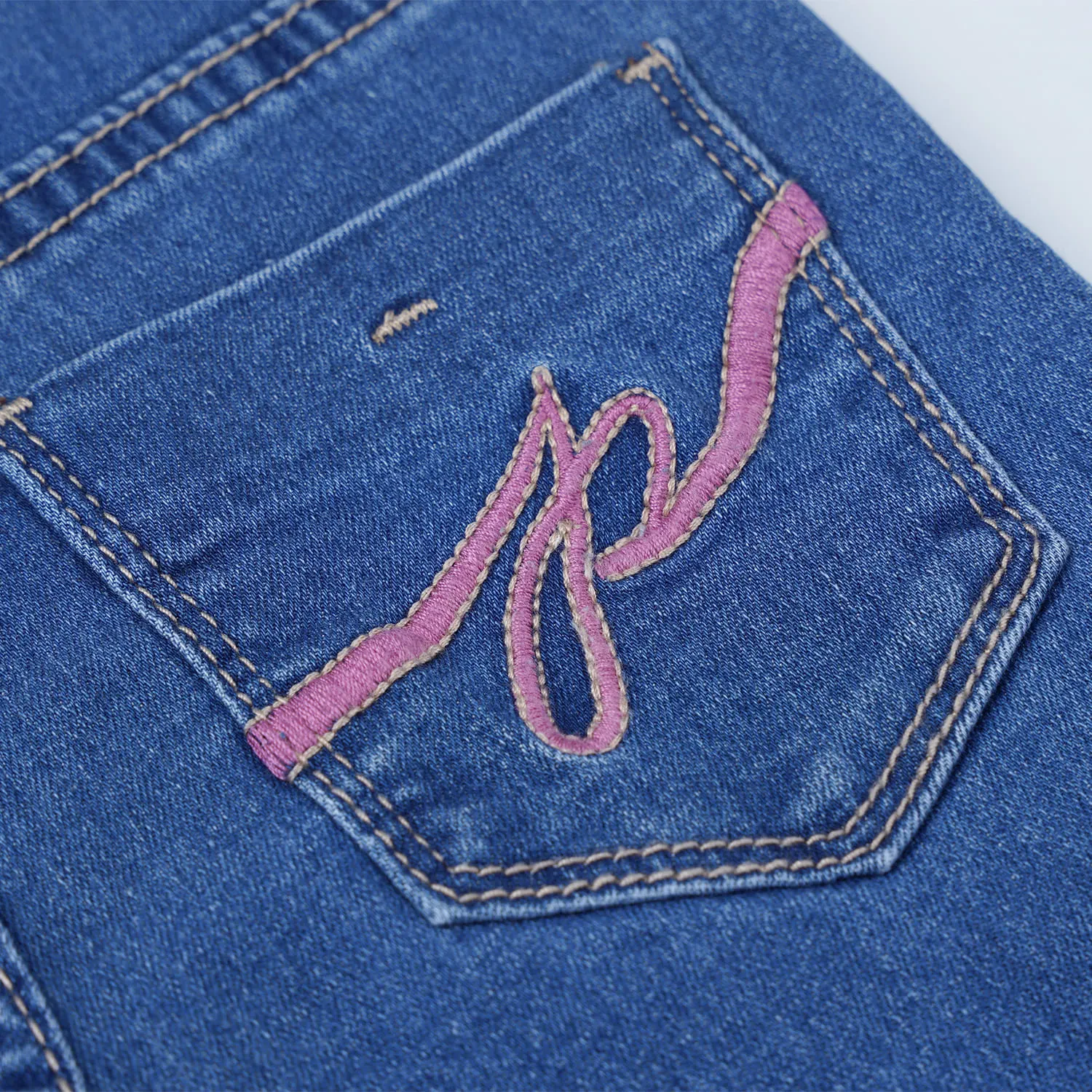GIRLS DENIM LIGHT BLUE REGULAR FIT JEANS