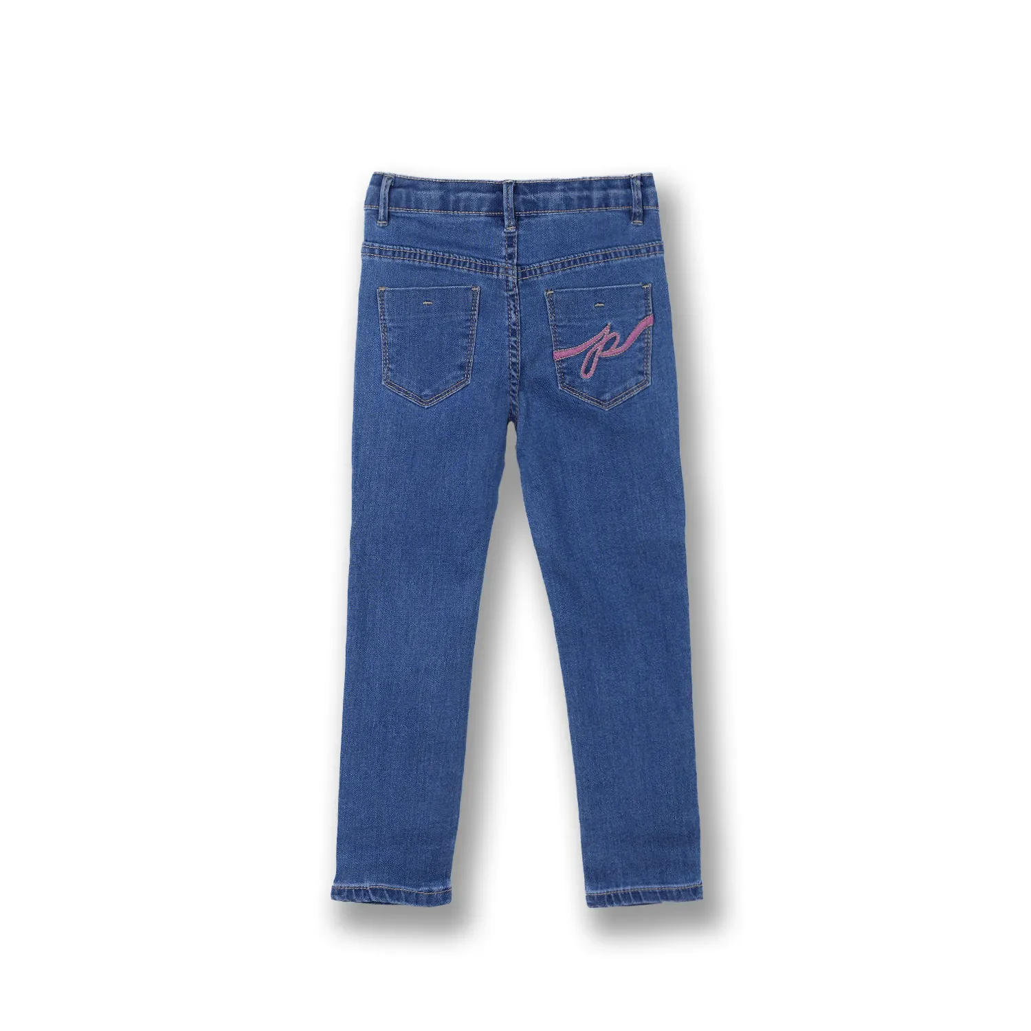 GIRLS DENIM LIGHT BLUE REGULAR FIT JEANS