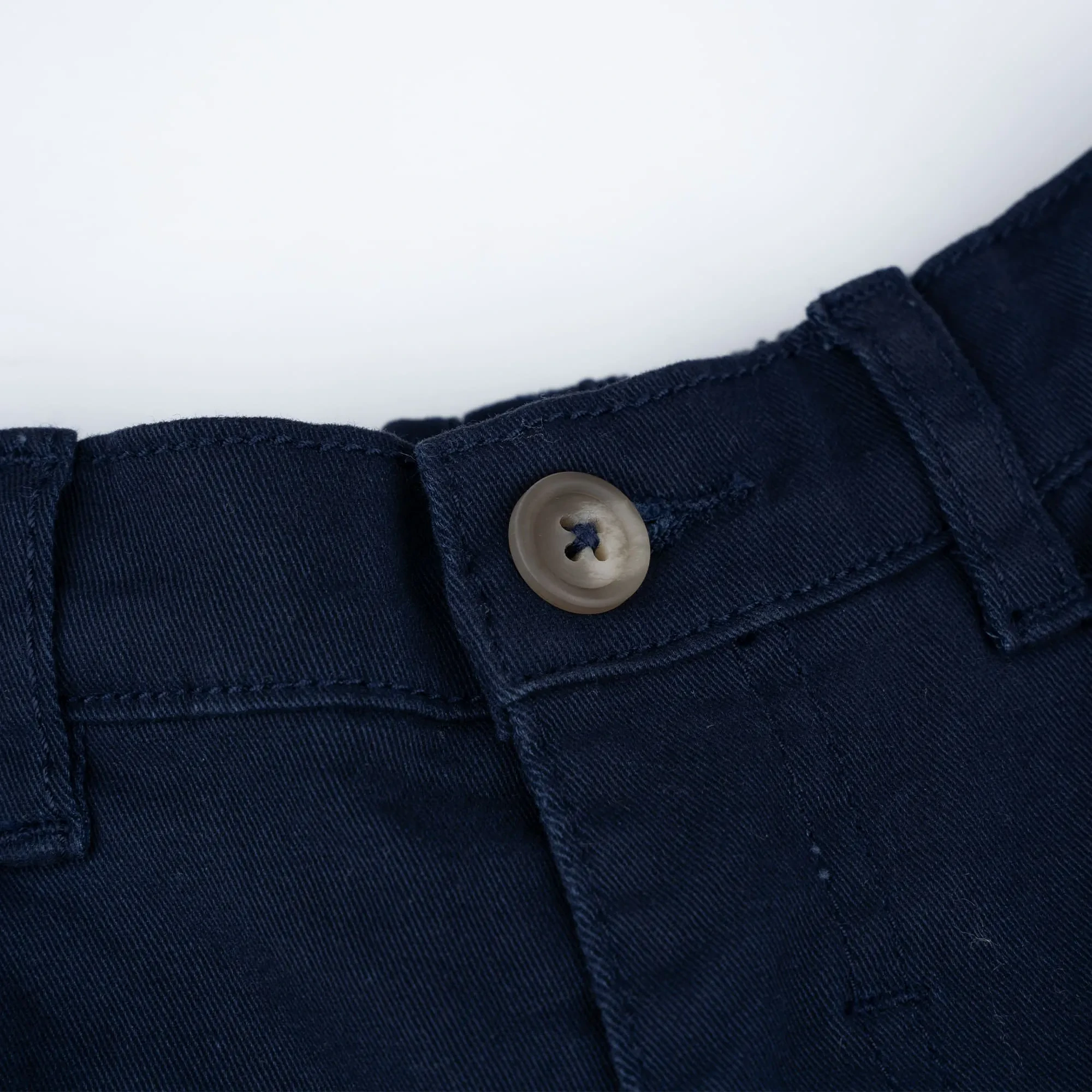BOYS NAVY ZIP-UP LONG PANTS