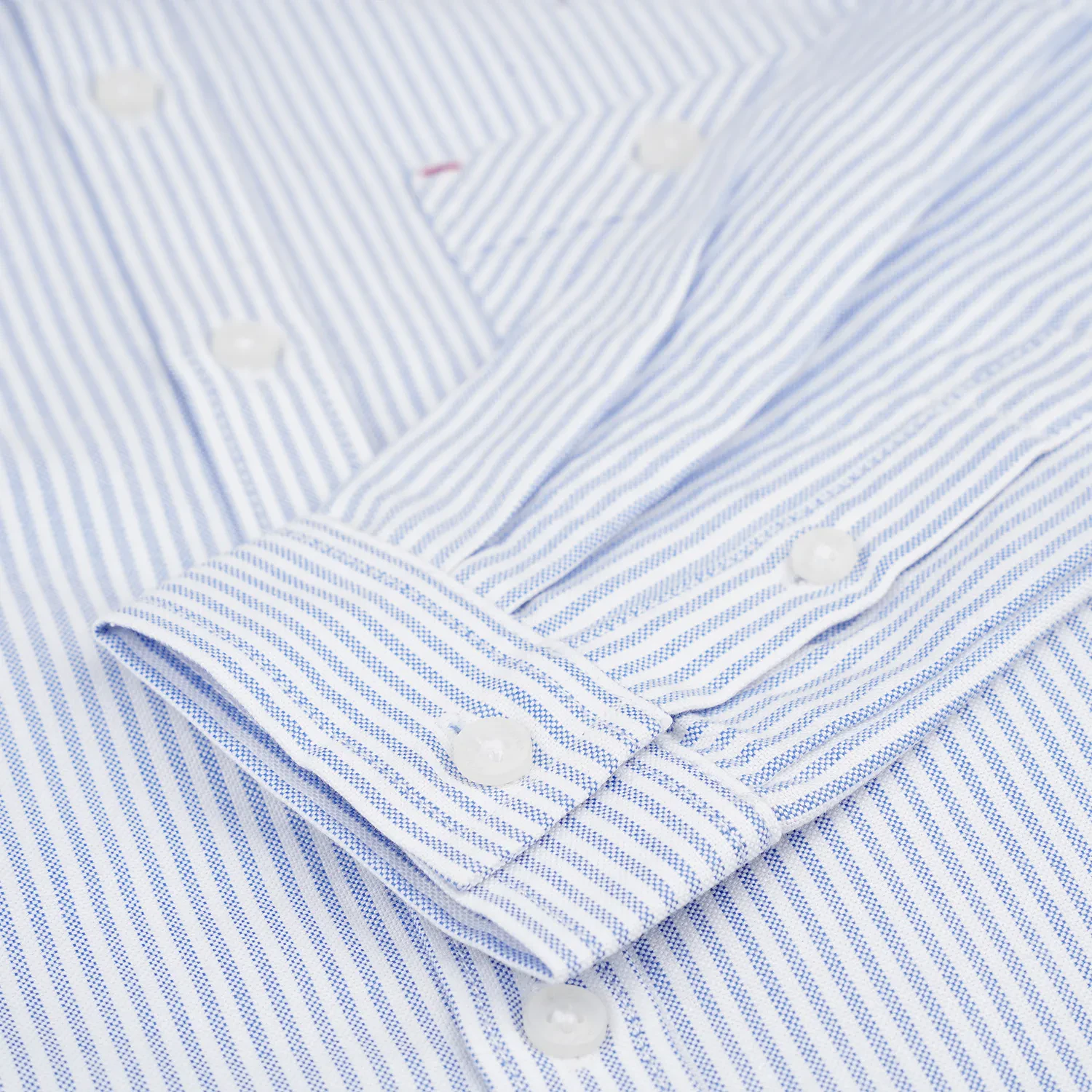 BOYS BLUE STRIPES OXFORD LONG SLEEVE SHIRT