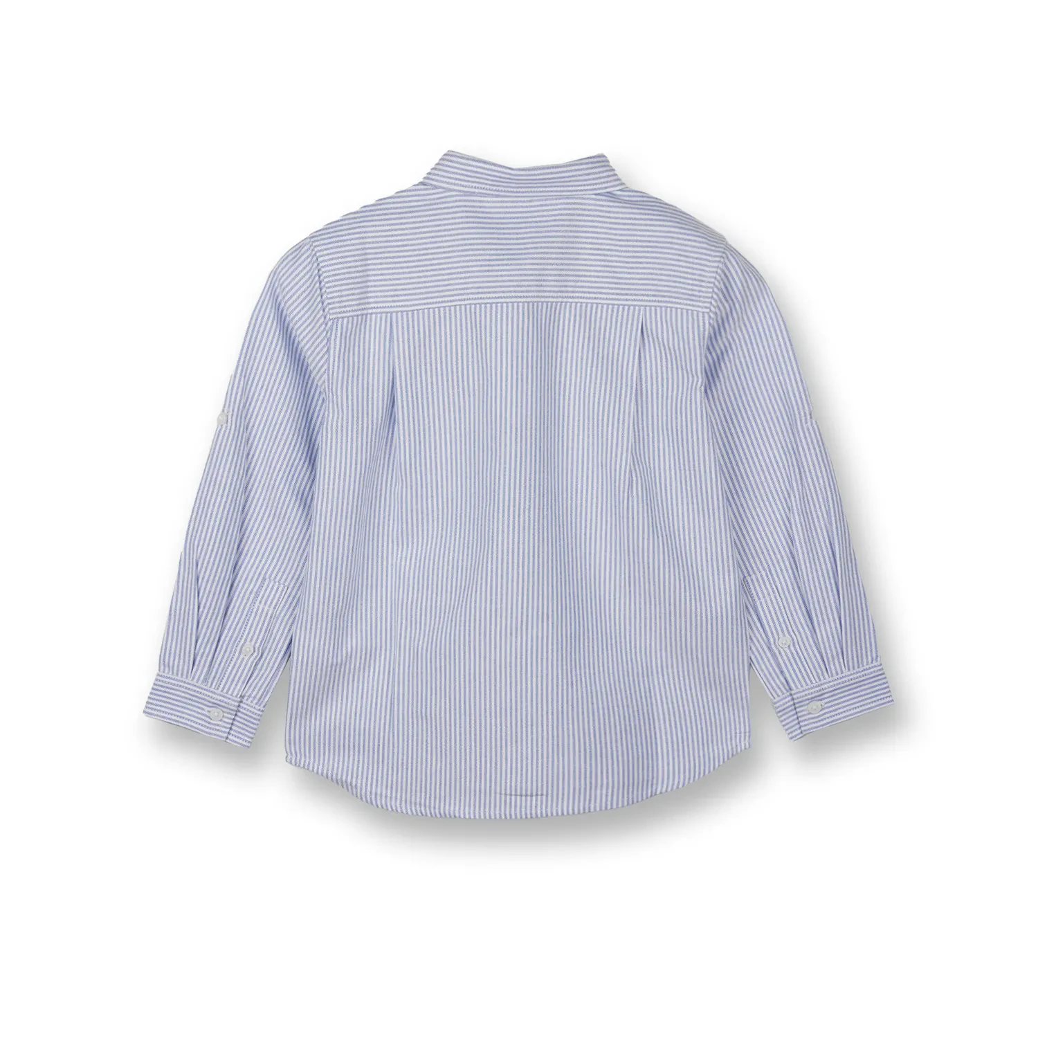 BOYS BLUE STRIPES OXFORD LONG SLEEVE SHIRT