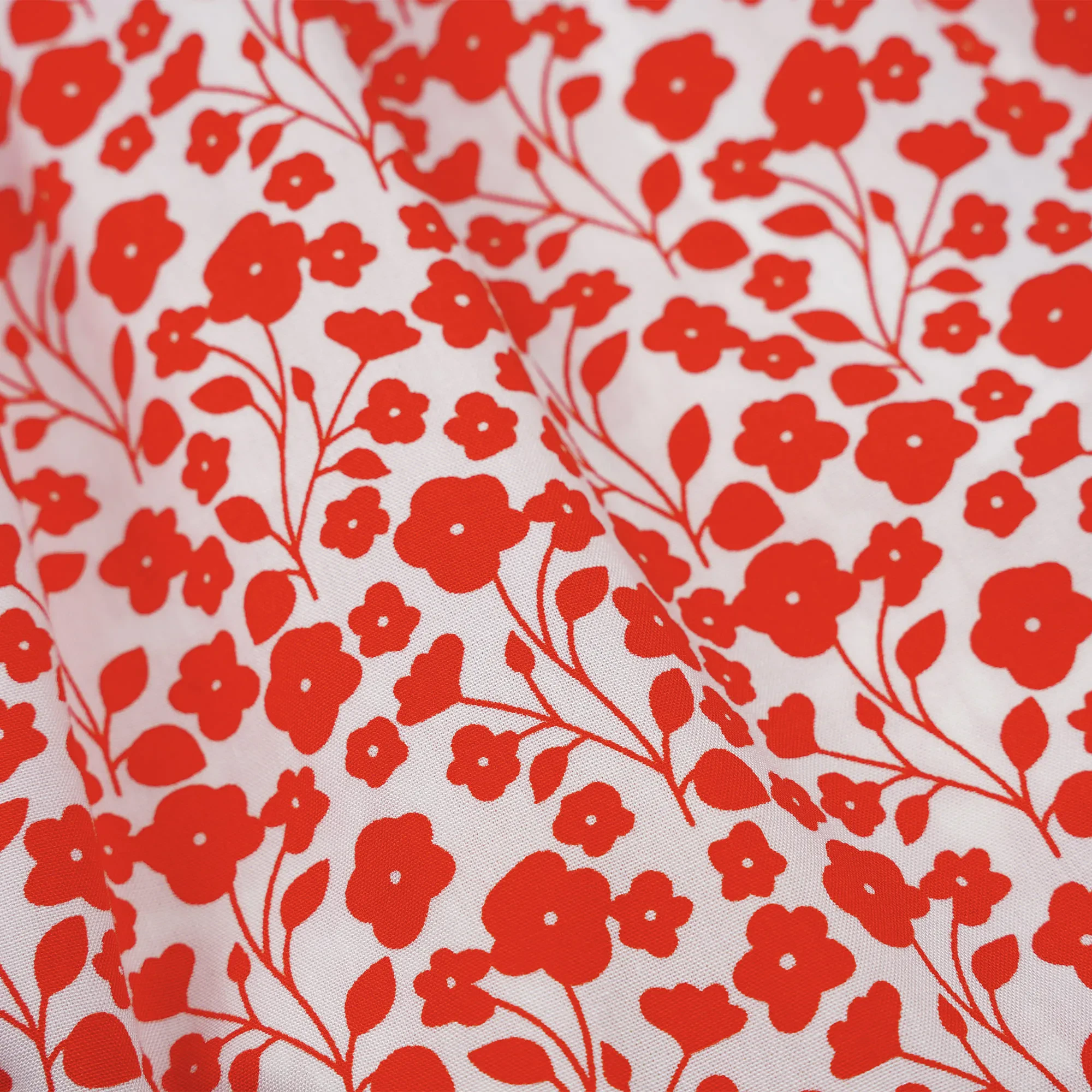 GIRLS RED FIESTA FLORAL SLEEVELESS BLOUSE