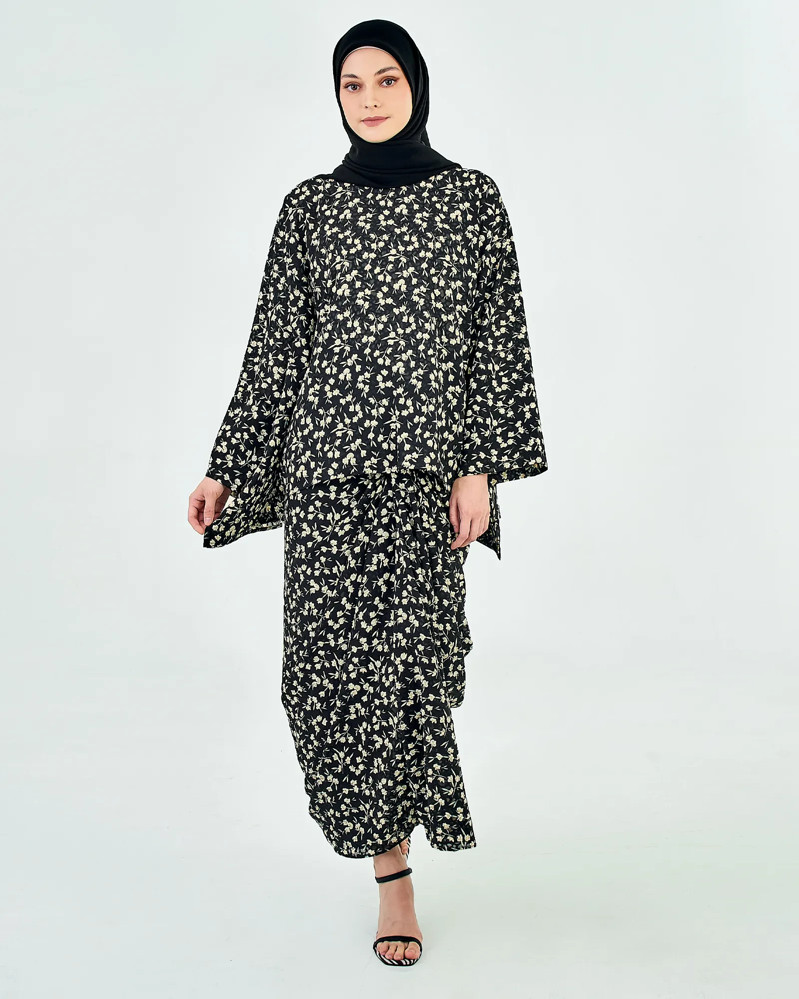 JASMINE KAFTAN SET IN BLACK