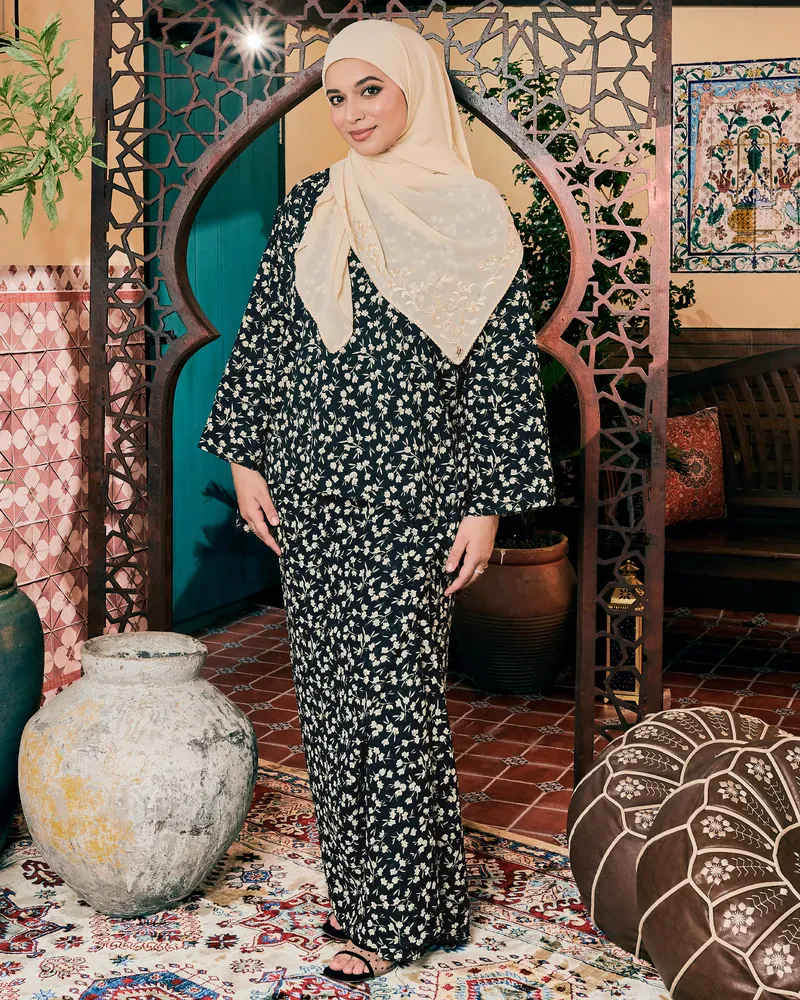 JASMINE KAFTAN SET IN BLACK