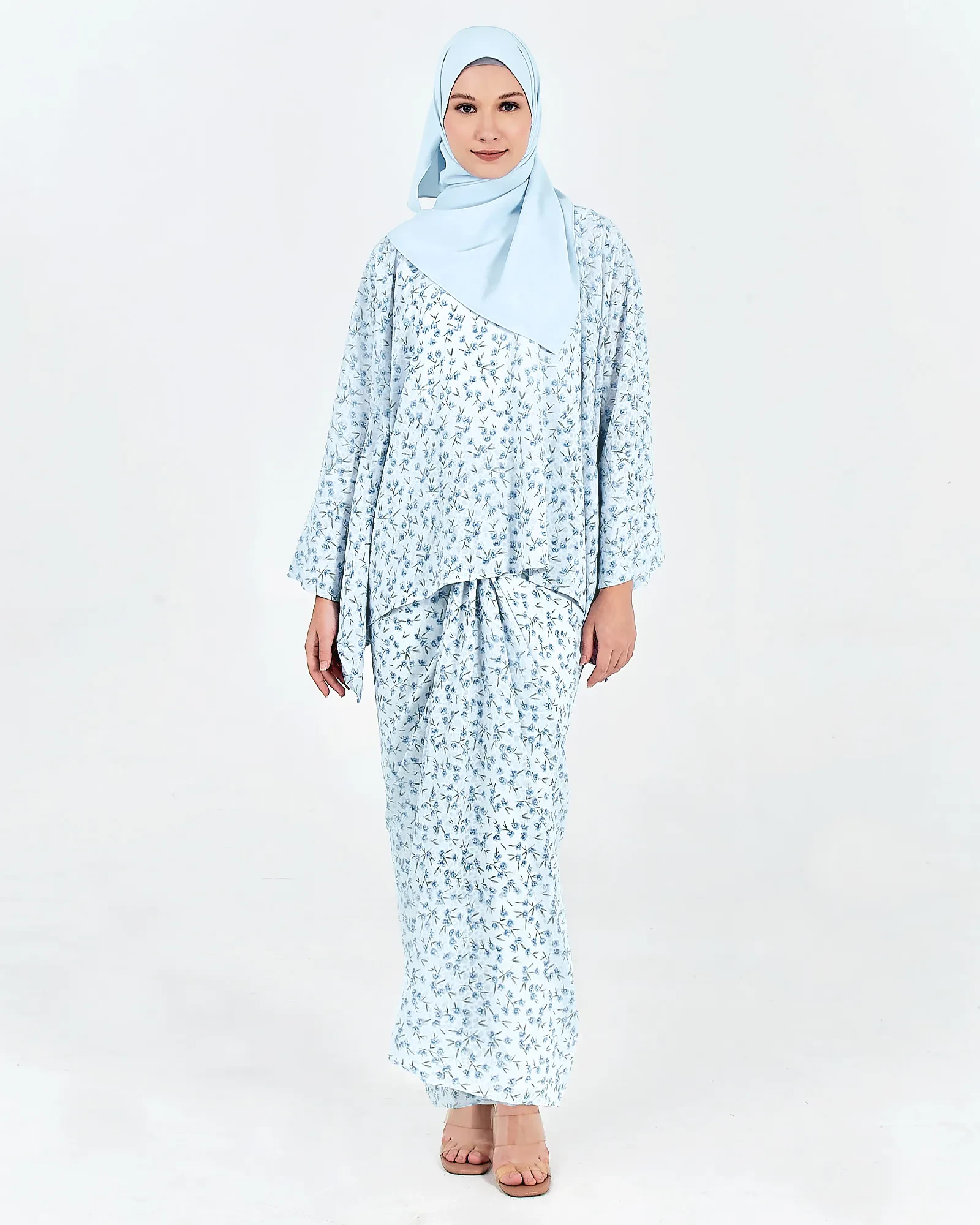 JASMINE KAFTAN SET IN SKY BLUE
