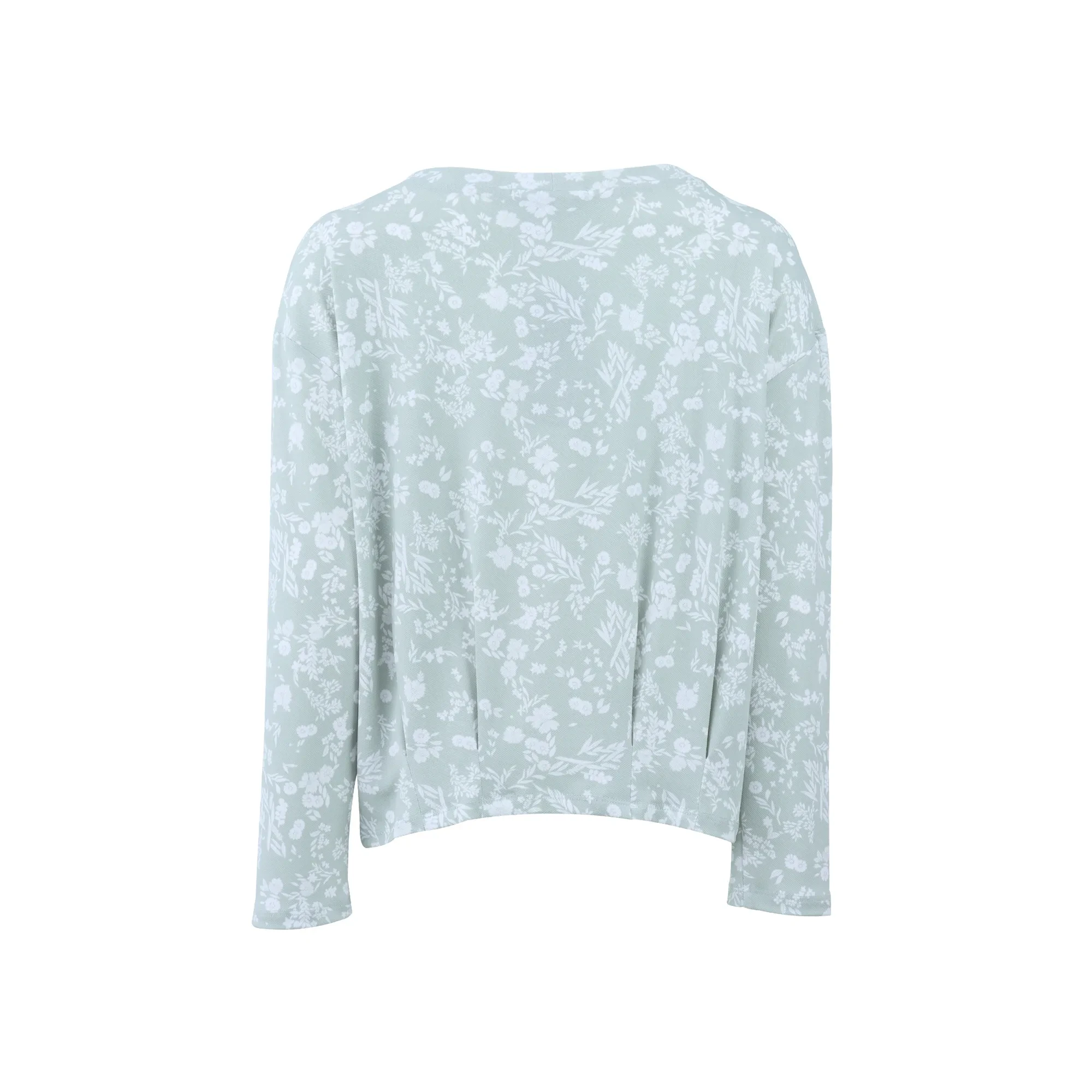 LIGHT GREEN FLORAL BLOUSE