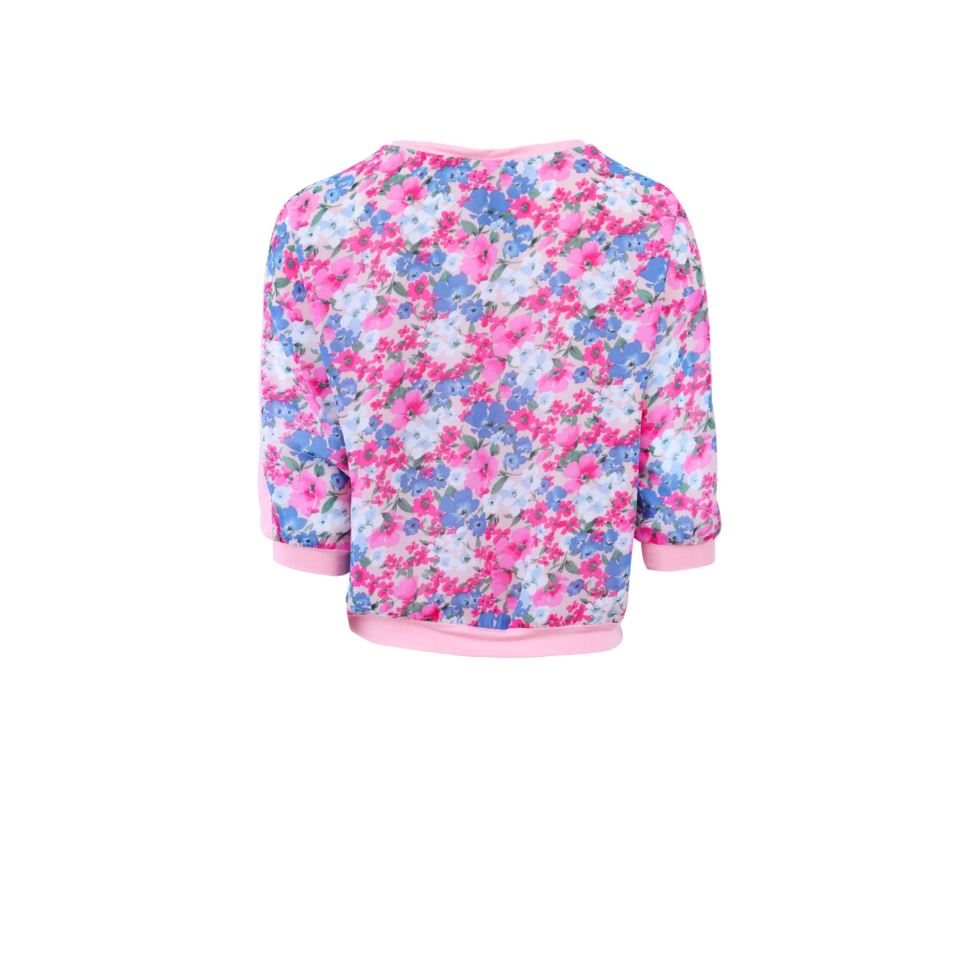 PINK FLORAL BLOUSE
