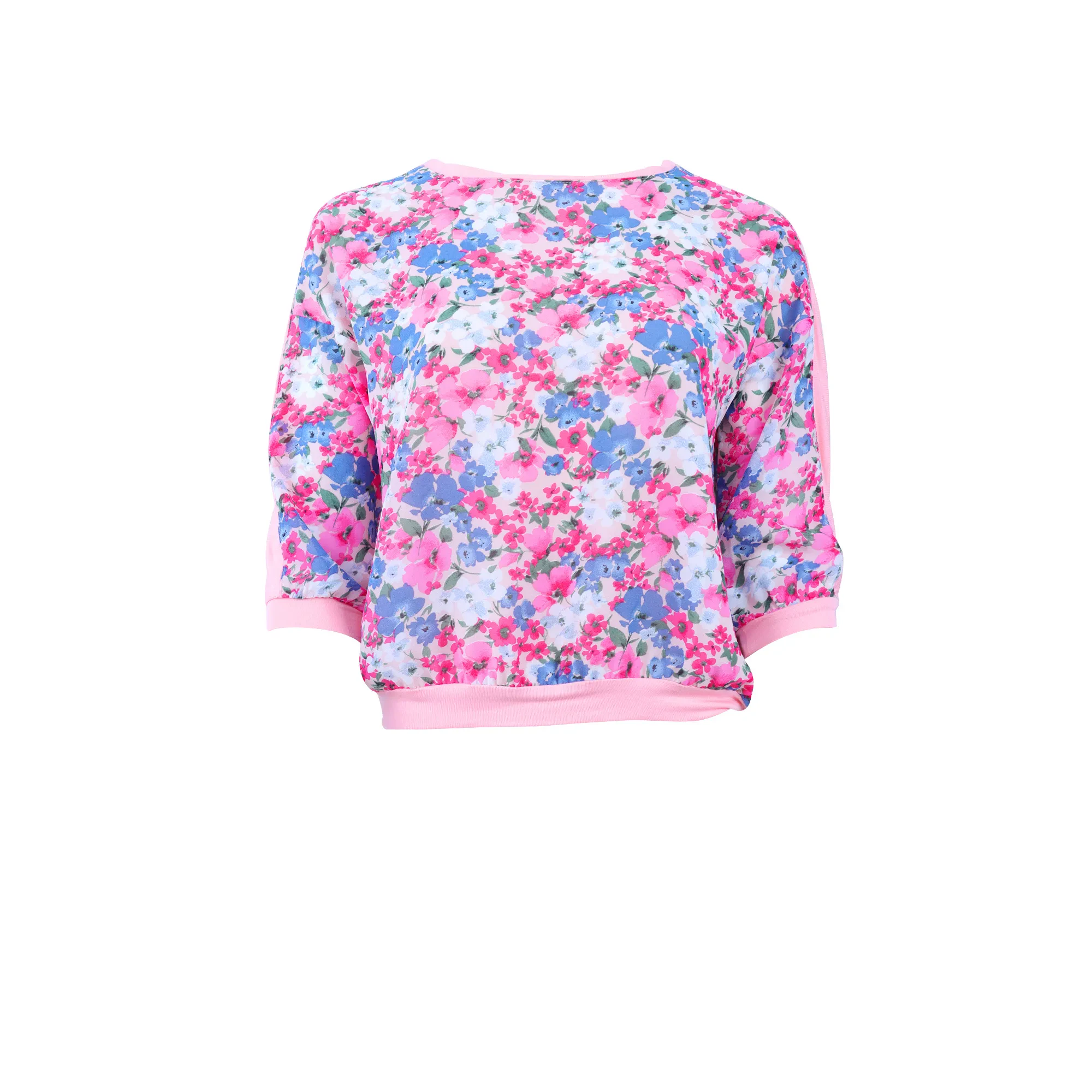PINK FLORAL BLOUSE