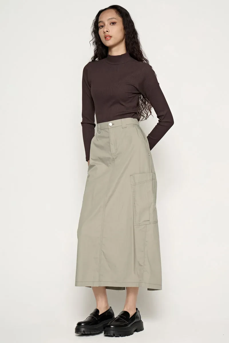 LADIES SKIRT OLIVE