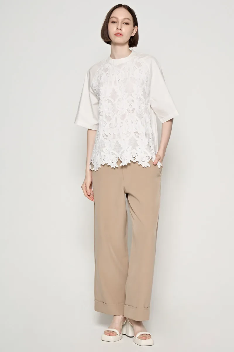 LADIES TREND BLOUSE OFF WHITE