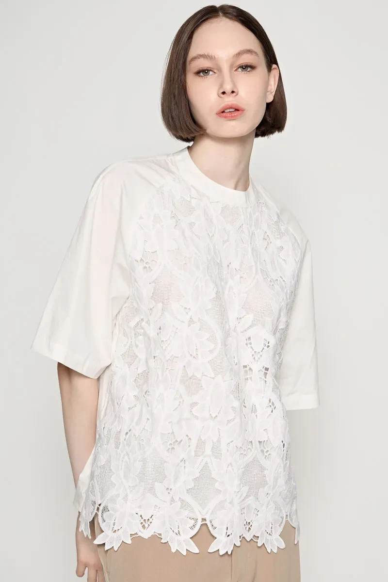 LADIES TREND BLOUSE OFF WHITE