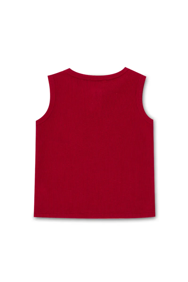 MIKI CASUAL TANK BABY BOY TOP RED