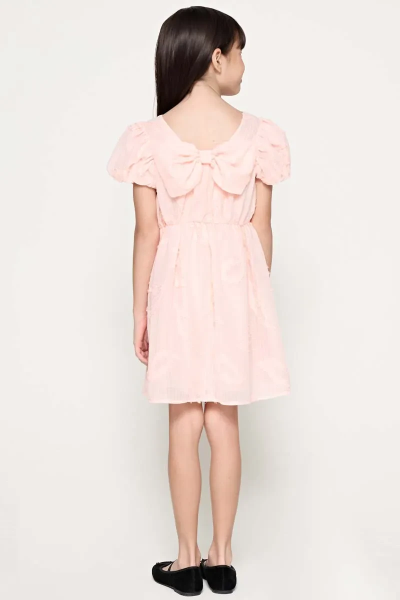 KIDS GIRL ESSENTIAL SHORT DRESS  PINK