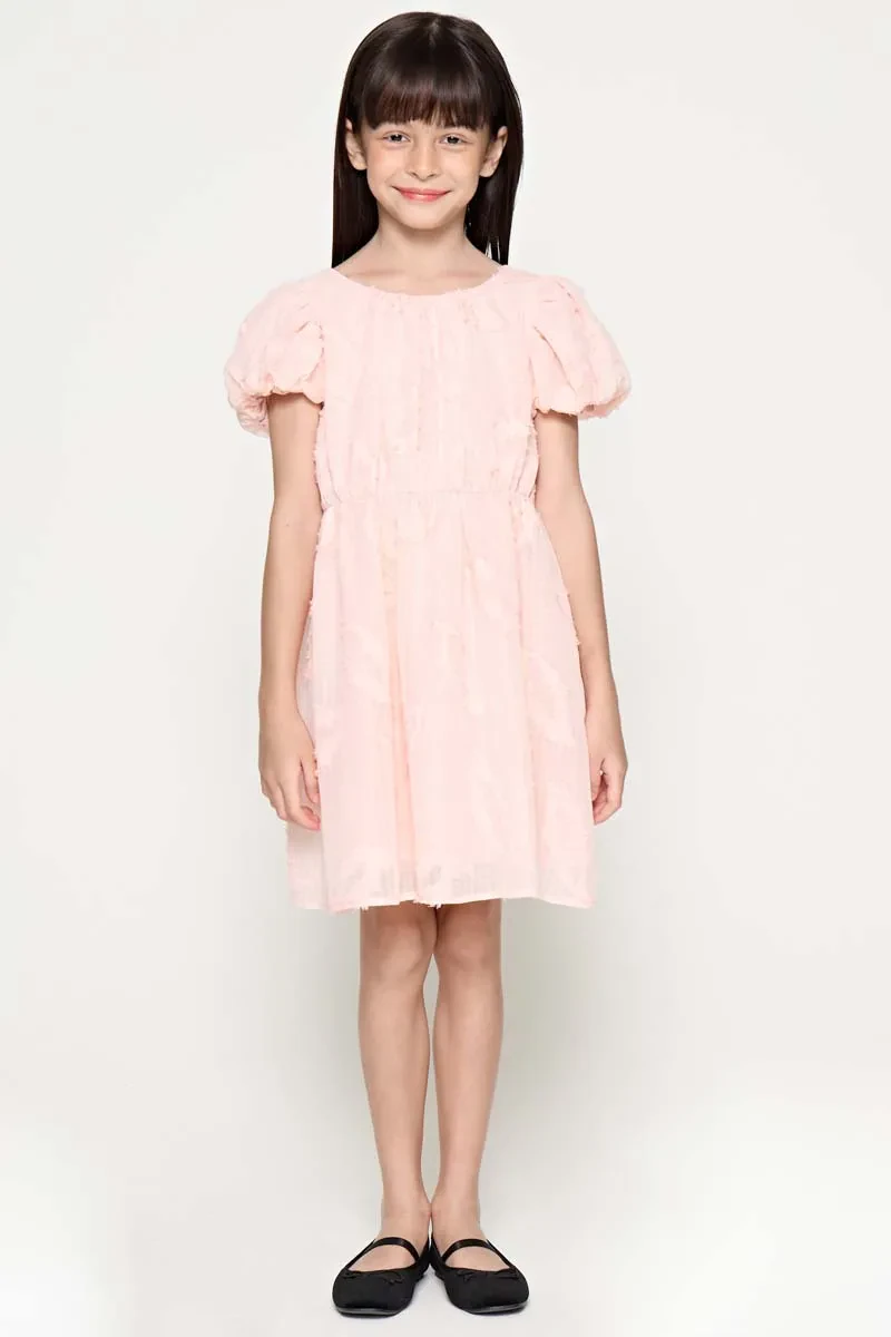 KIDS GIRL ESSENTIAL SHORT DRESS  PINK