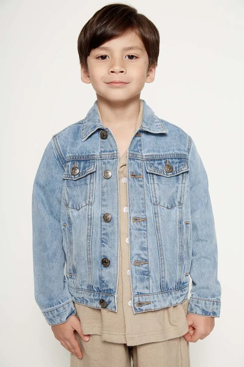 KIDS BOY ESSENTIAL JACKET  BLUE