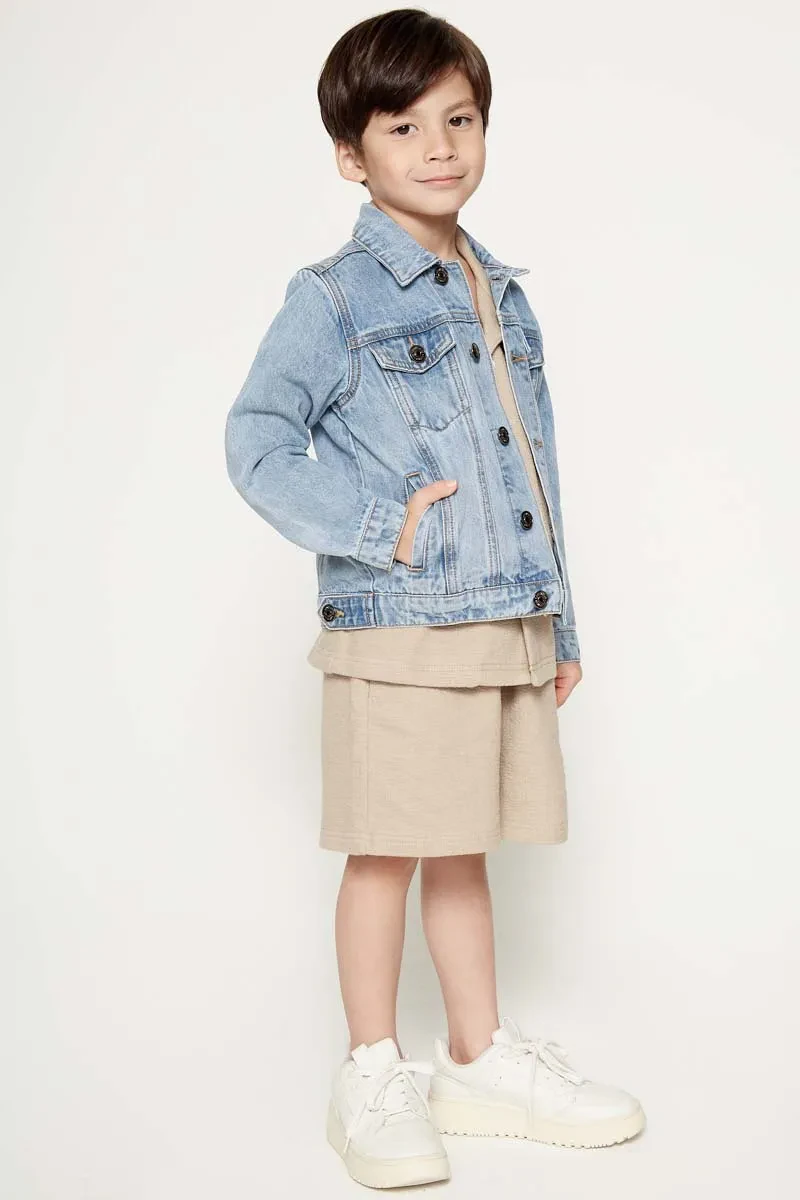 KIDS BOY ESSENTIAL JACKET  BLUE