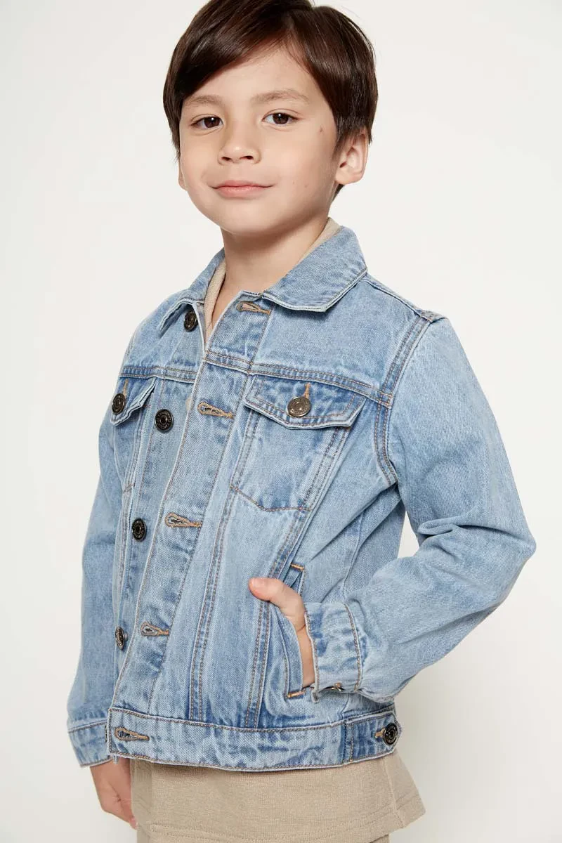 KIDS BOY ESSENTIAL JACKET  BLUE
