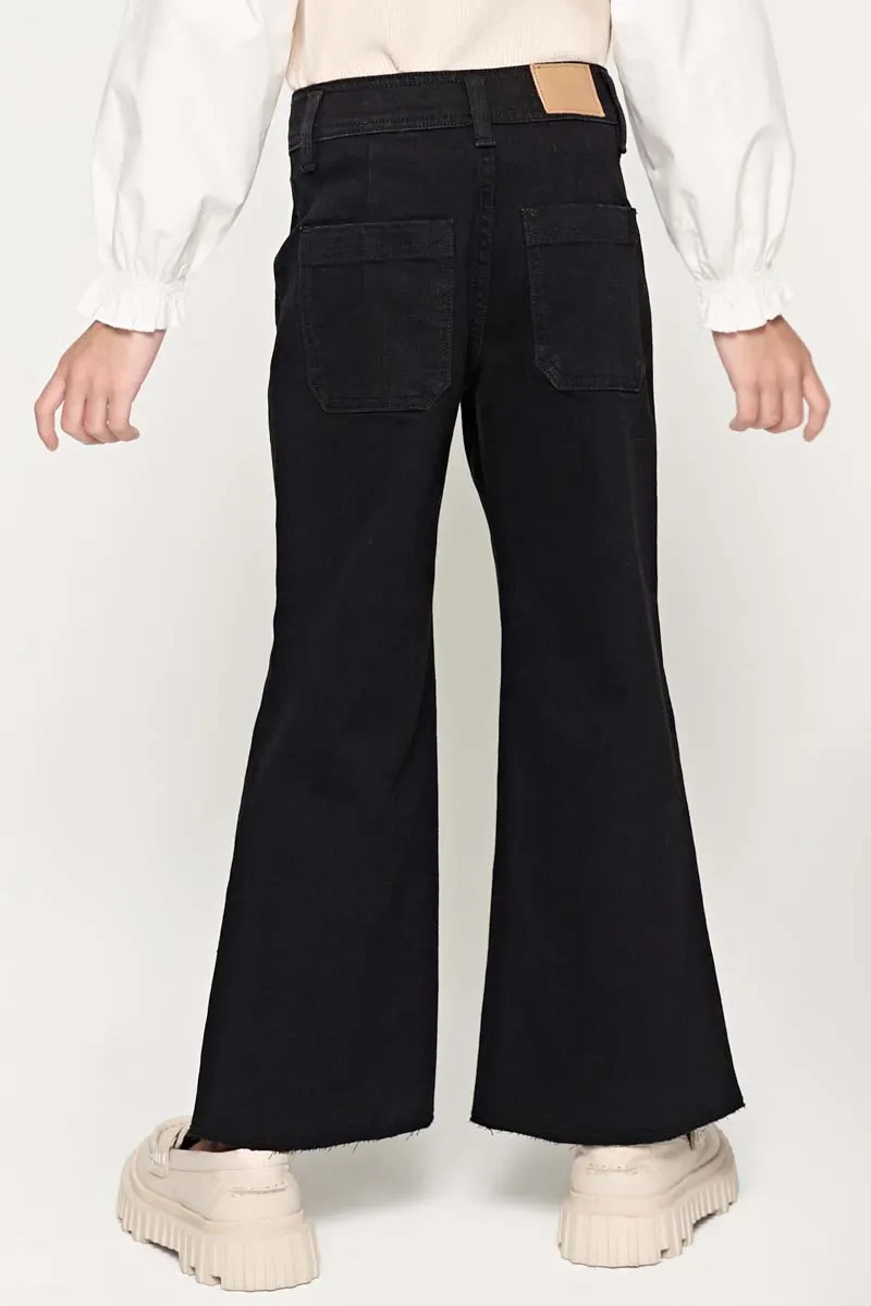 KIDS GIRL ESSENTIAL LONG JEANS  BLACK