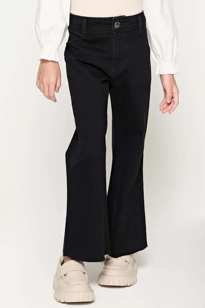 KIDS GIRL ESSENTIAL LONG JEANS  BLACK