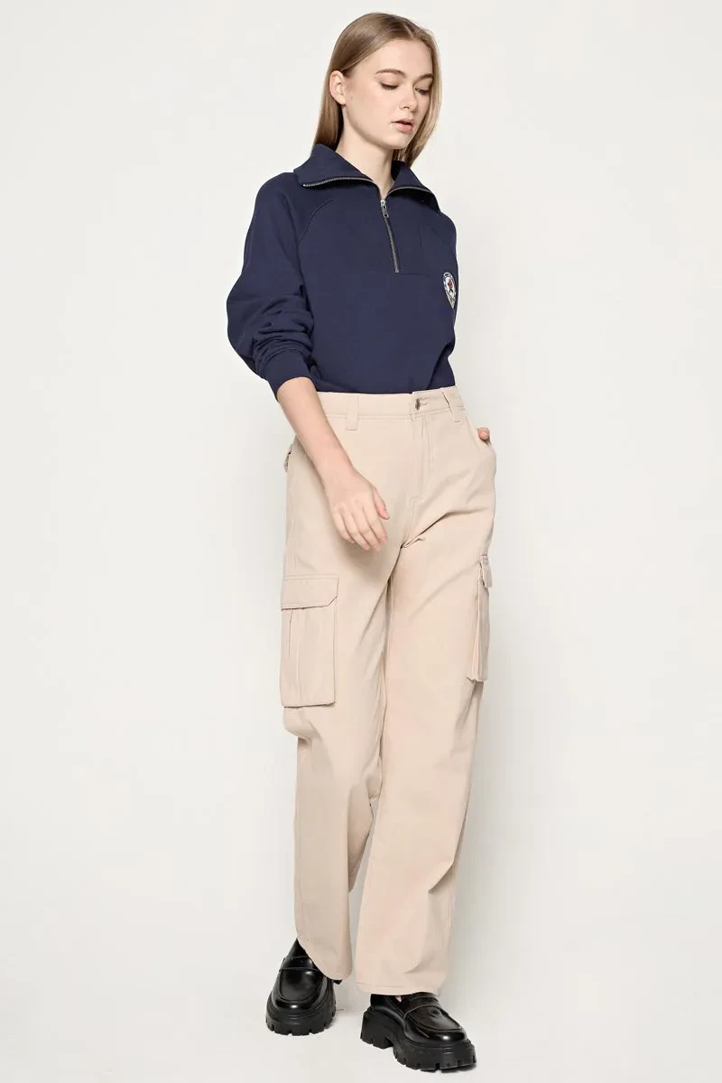 LADIES ESSENTIAL LONG PANTS  KHAKI
