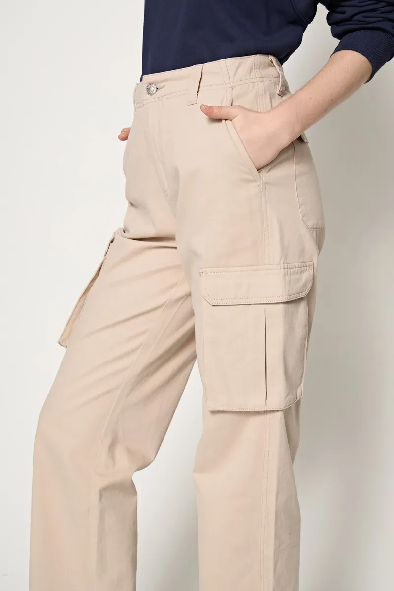 LADIES ESSENTIAL LONG PANTS  KHAKI