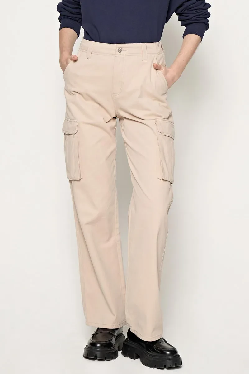 LADIES ESSENTIAL LONG PANTS  KHAKI