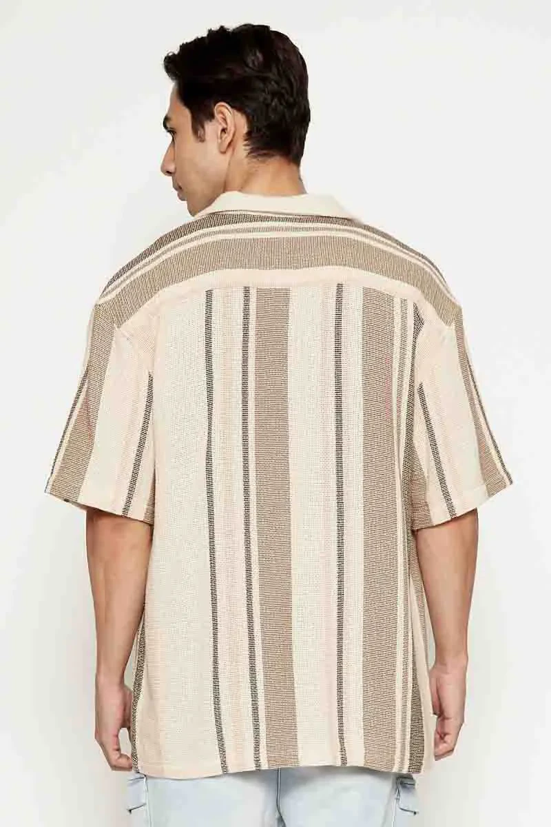 MEN ESSENTIAL SHORT SLEEVE SHIRT   KHAKI