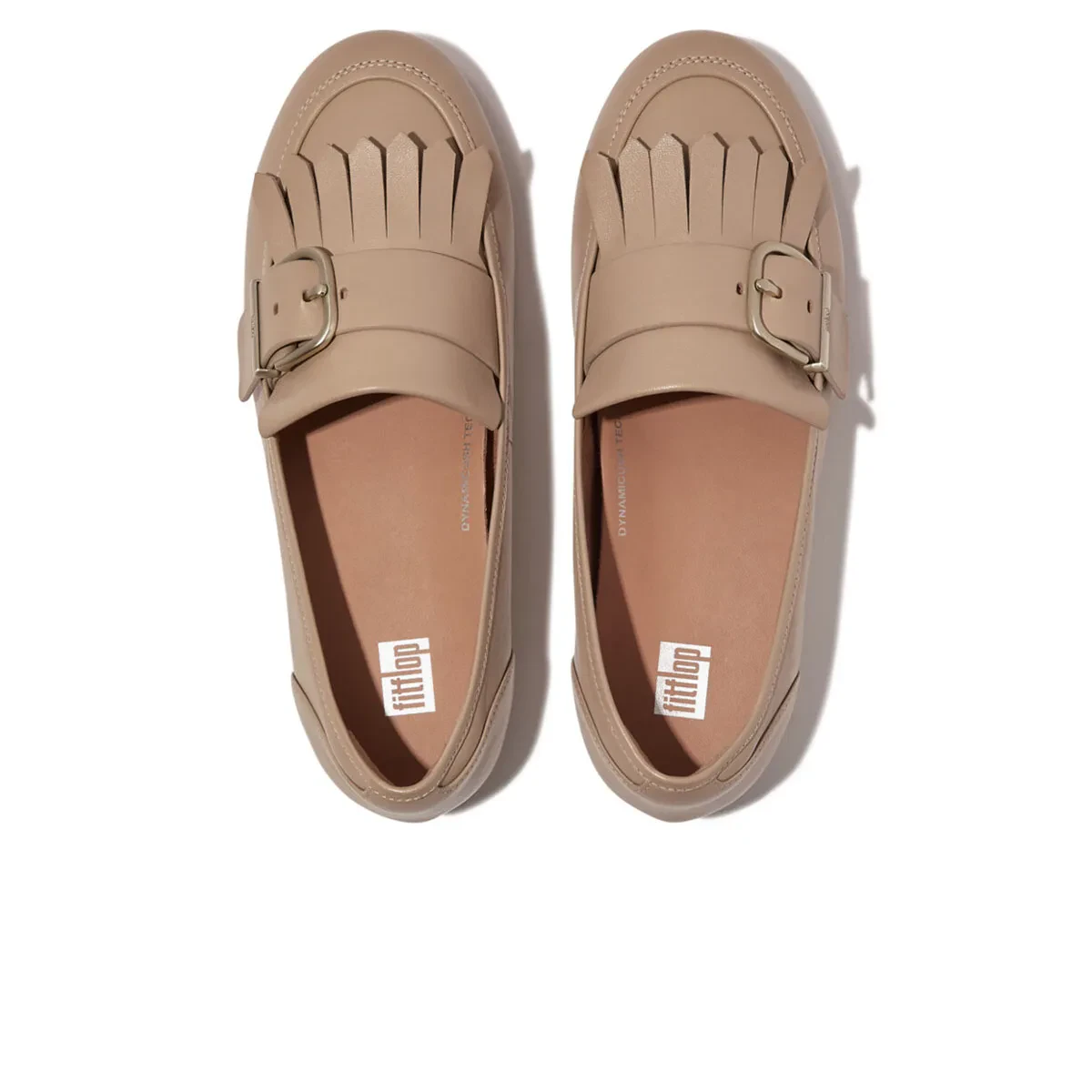 ALLEGRO WOMEN FRINGE BUCKLE LEATHER LOAFERS