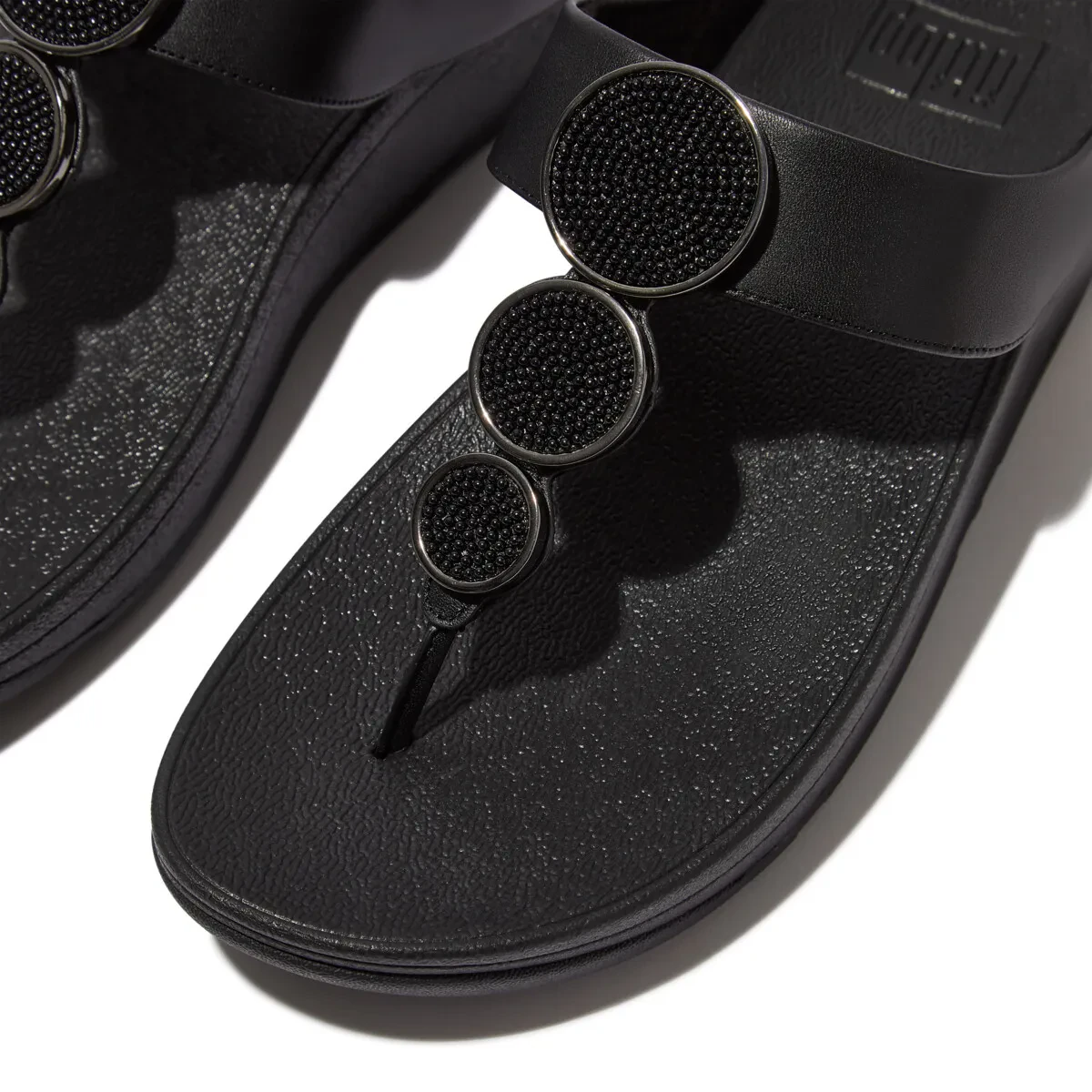 HALO WOMEN BEAD-CIRCLE LEATHER TOE-POST