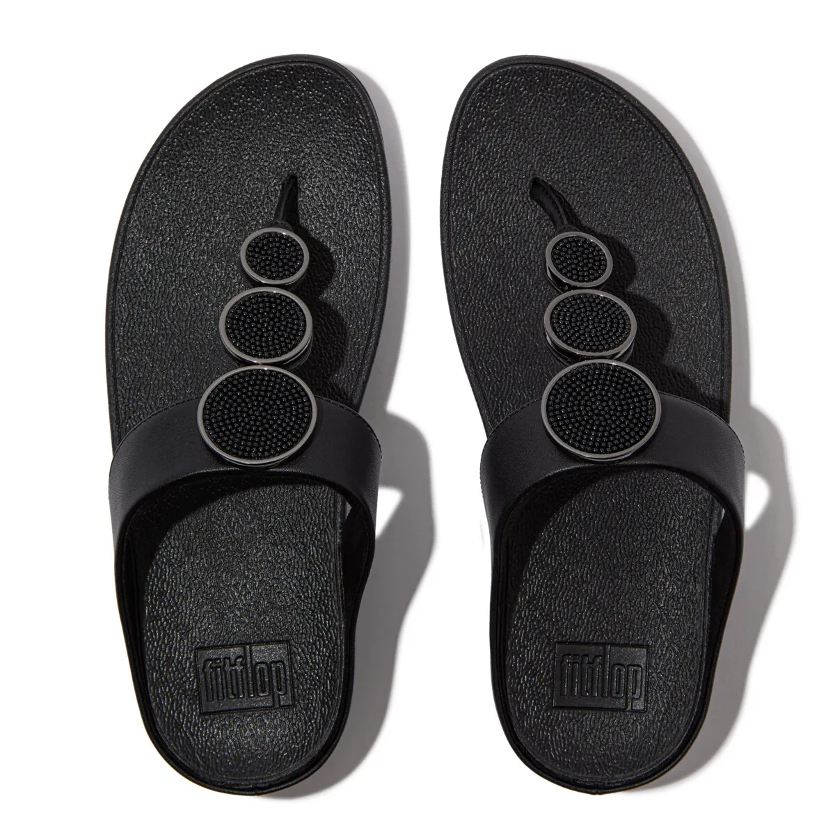 HALO WOMEN BEAD-CIRCLE LEATHER TOE-POST