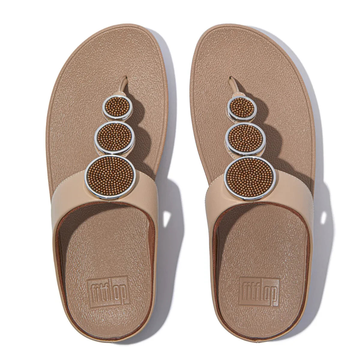 HALO WOMEN BEAD-CIRCLE LEATHER TOE-POST