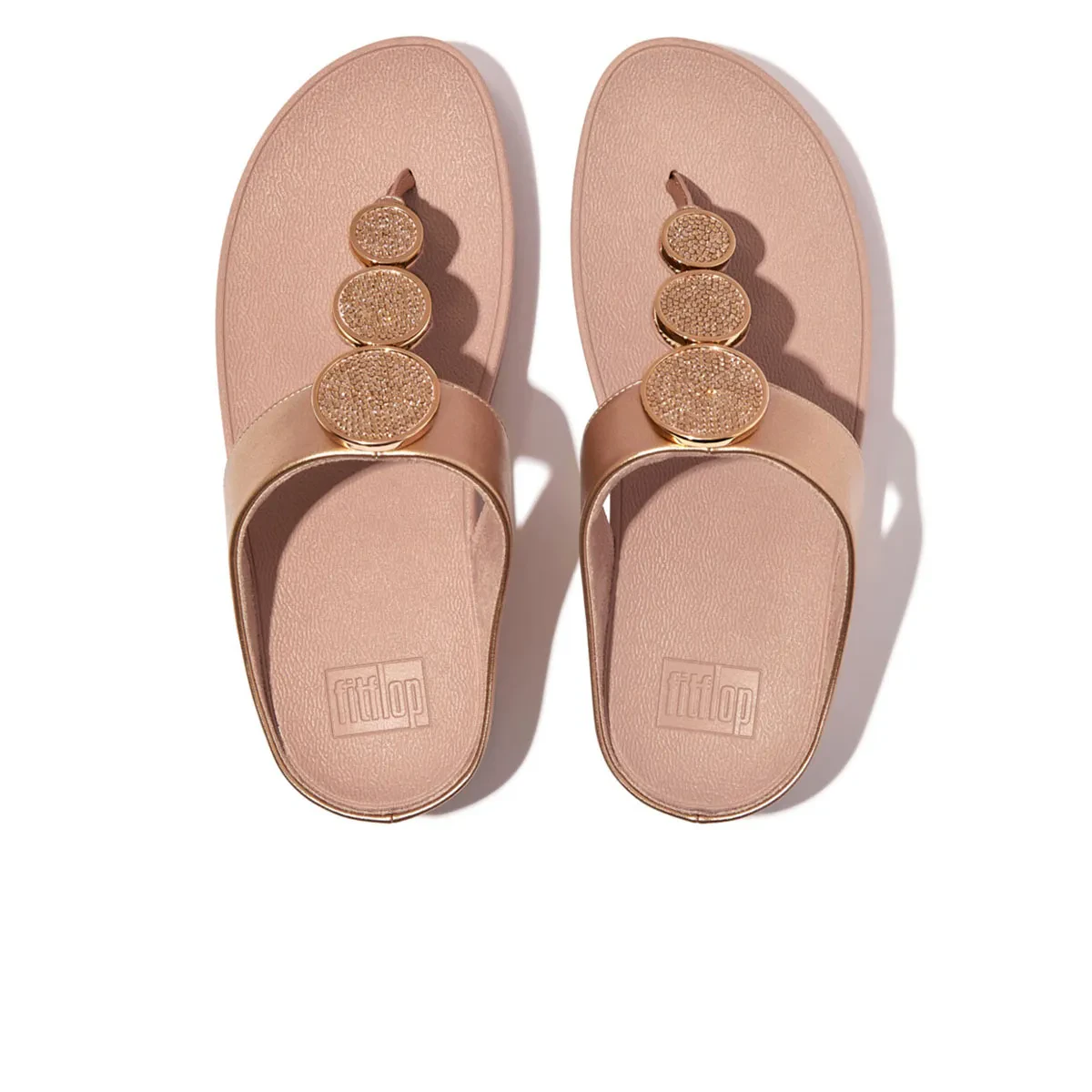 HALO WOMEN BEAD-CIRCLE METALLIC TOE-POST