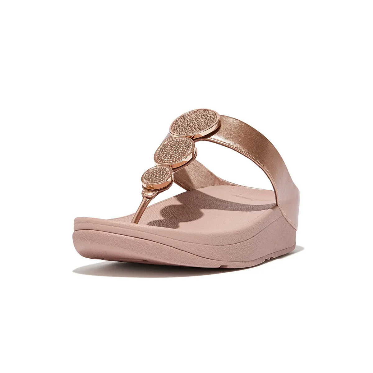 HALO WOMEN BEAD-CIRCLE METALLIC TOE-POST