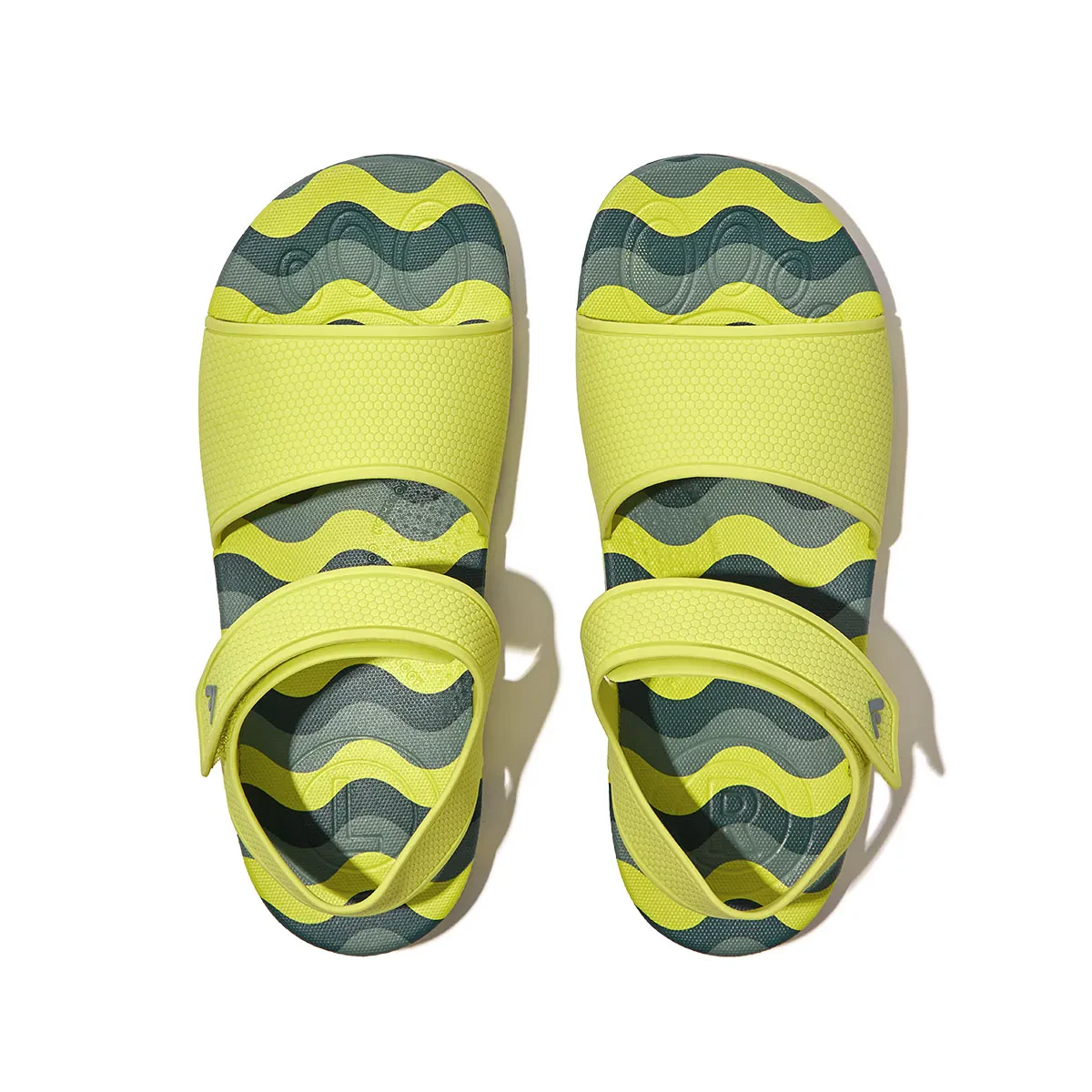 JUNIOR WAVE PRINT ERGONOMIC BACK STRAP SANDALS
