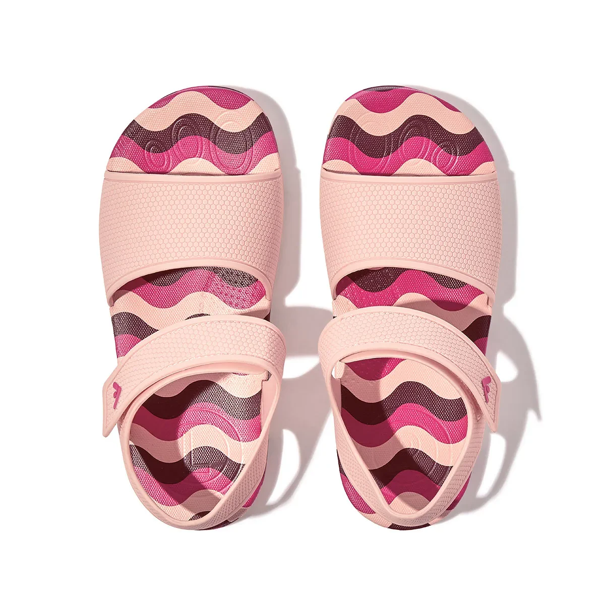 JUNIOR WAVE PRINT ERGONOMIC BACK STRAP SANDALS