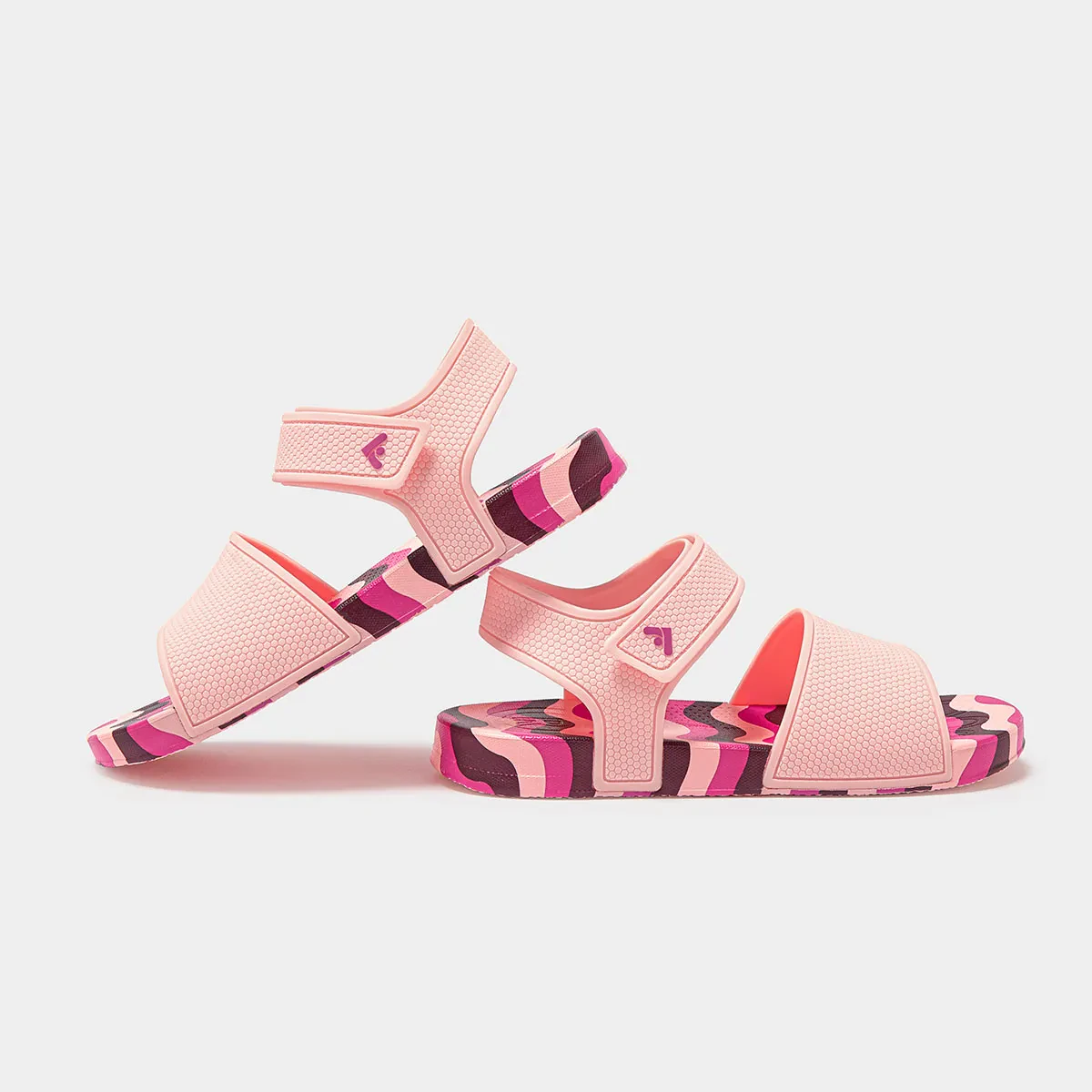 JUNIOR WAVE PRINT ERGONOMIC BACK STRAP SANDALS