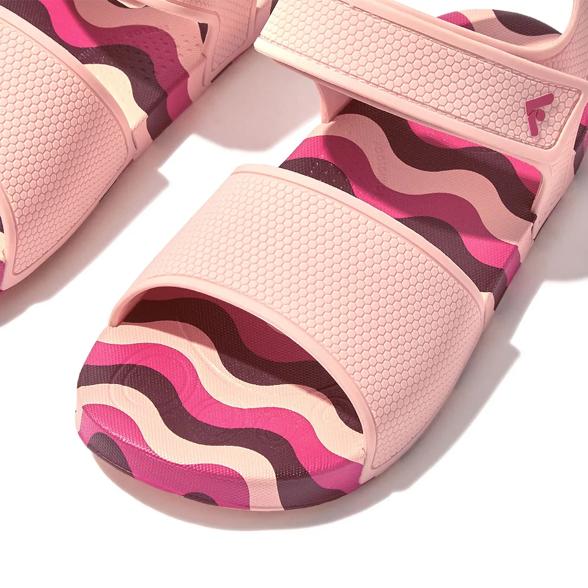 JUNIOR WAVE PRINT ERGONOMIC BACK STRAP SANDALS