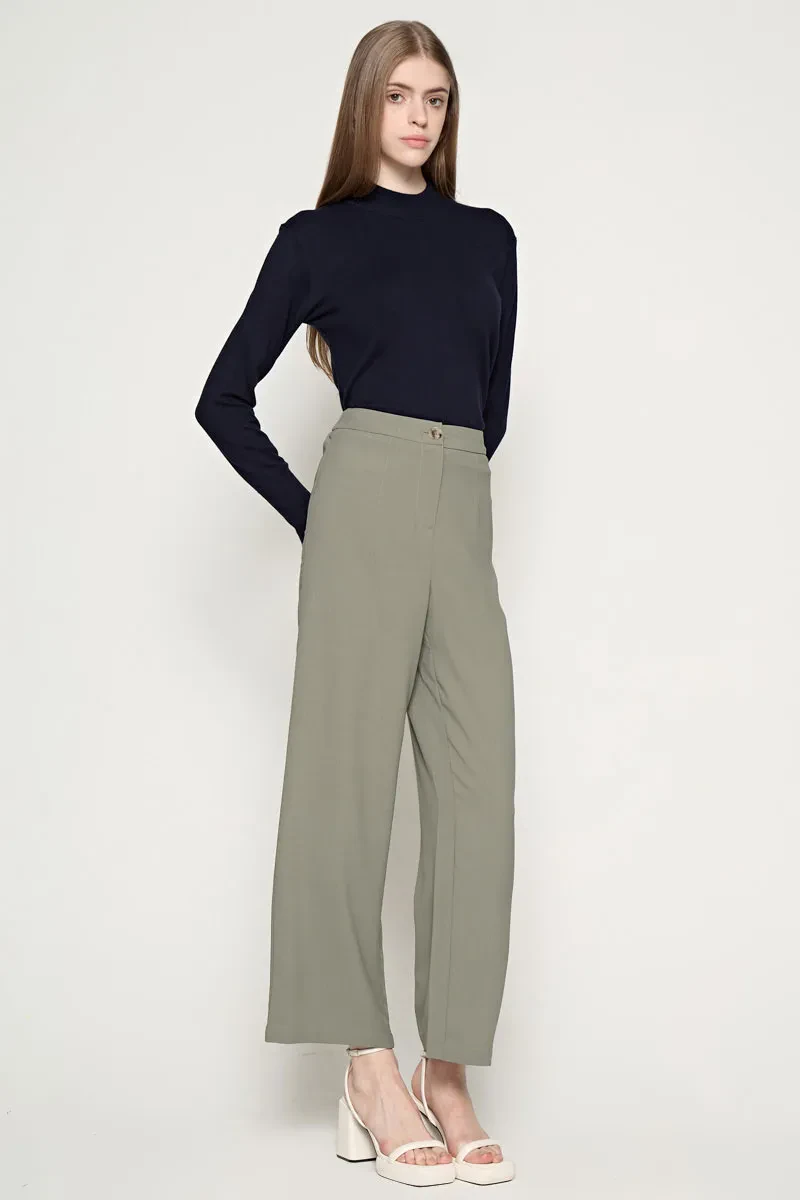 LADIES LONG PANTS GREEN