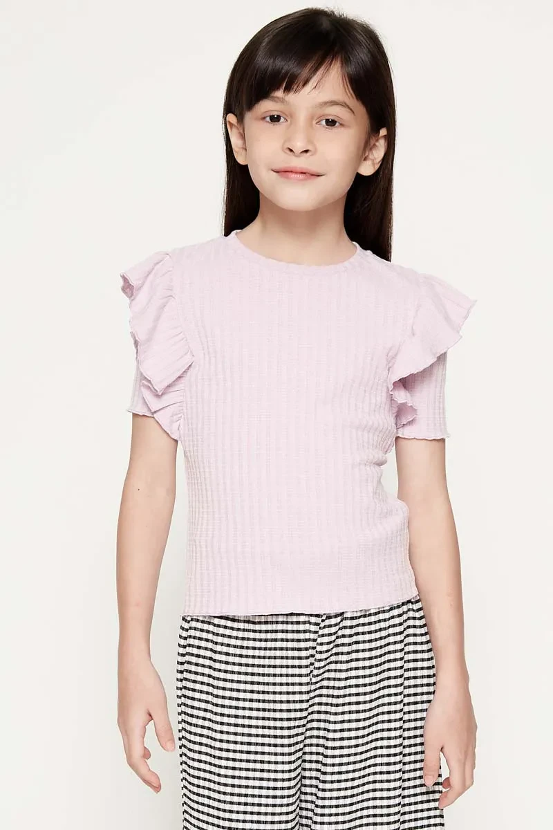 KIDS GIRL TOP LILAC