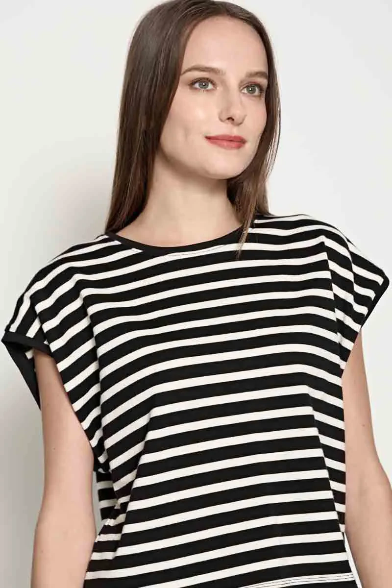 LADIES CASUAL TOP BLACK